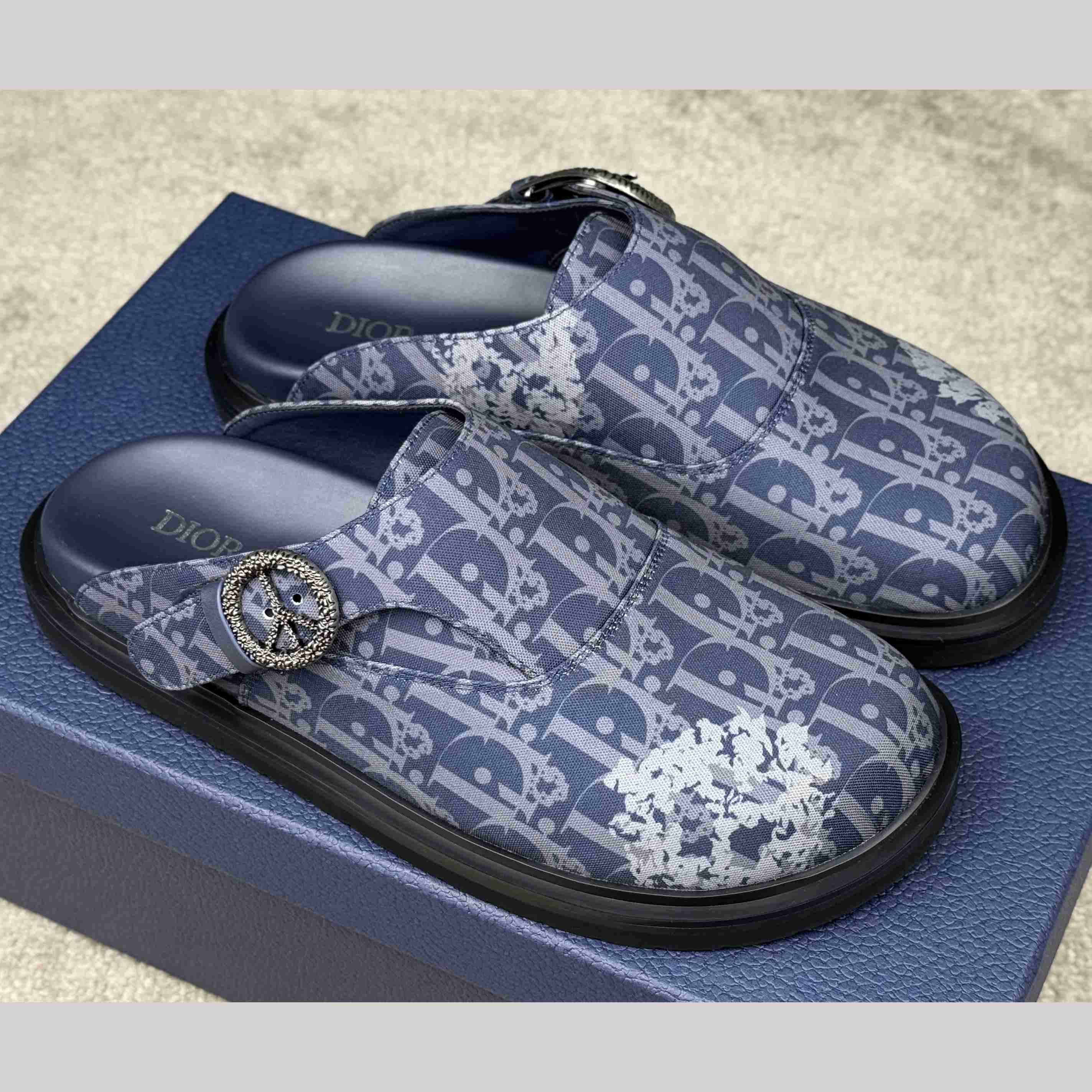 Denim Tears x Dior Aqua Mules - DesignerGu