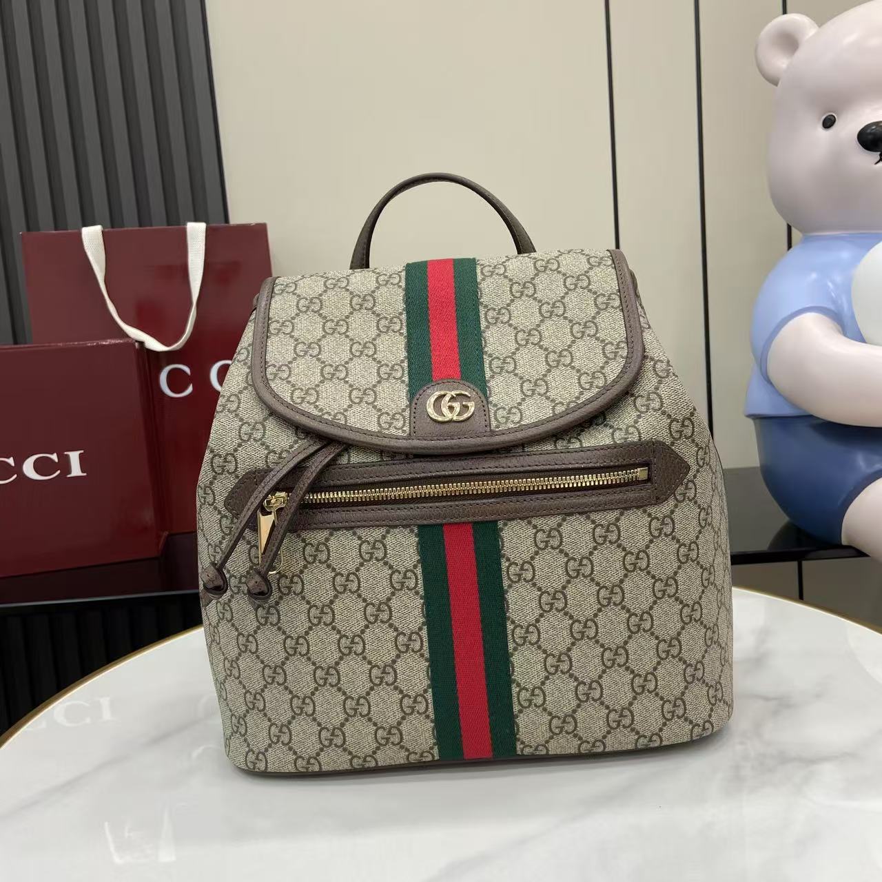 Gucci Ophidia Medium Backpack - DesignerGu