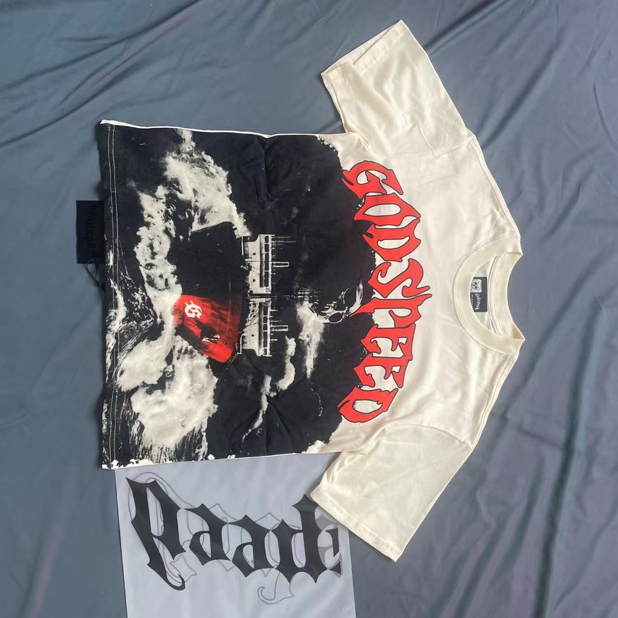 Godspeed Sea Sick T-shirt Bone Hombre - DesignerGu