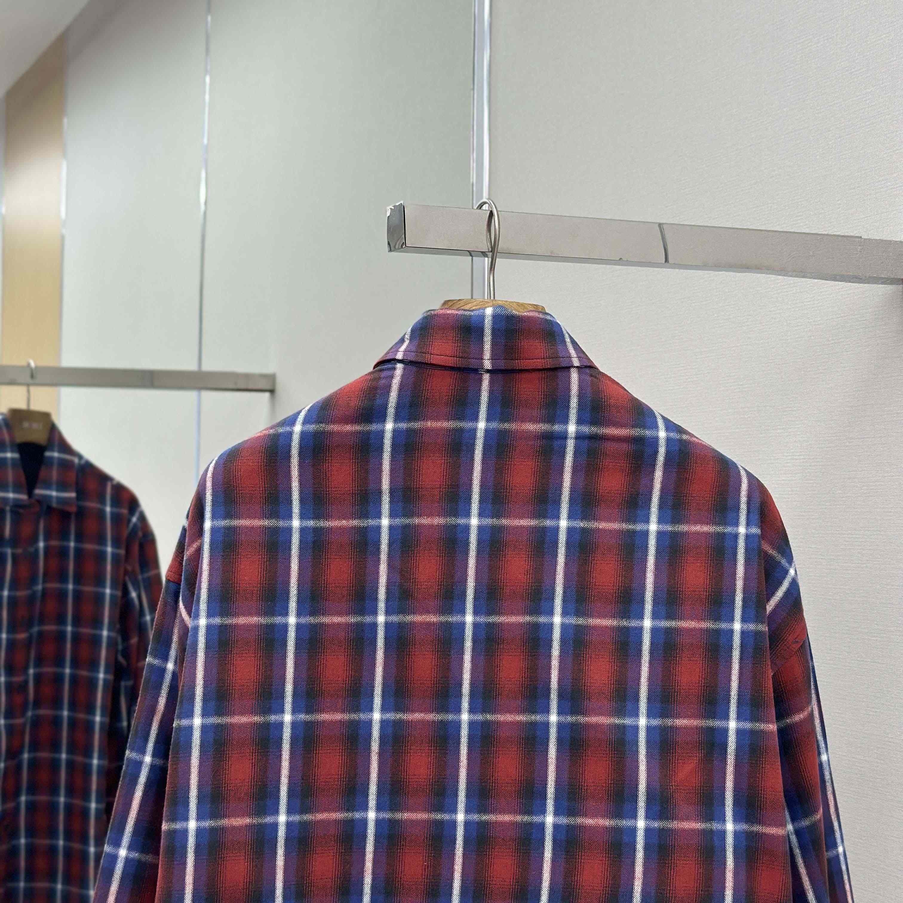 Balenciaga Check-print Lined Shirt - DesignerGu