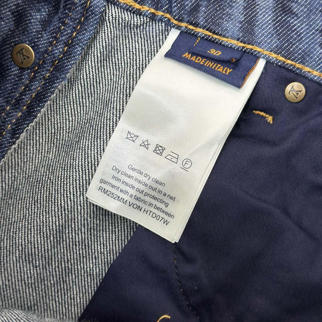 Louis Vuitton Cuffed Denim Skate Pants   1AHVBG - DesignerGu