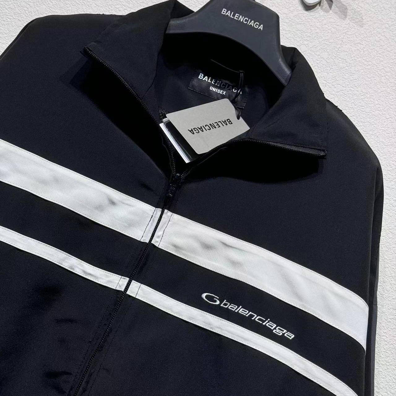 Balenciaga 50/50 tracksuit Jacket In Washed Black - DesignerGu