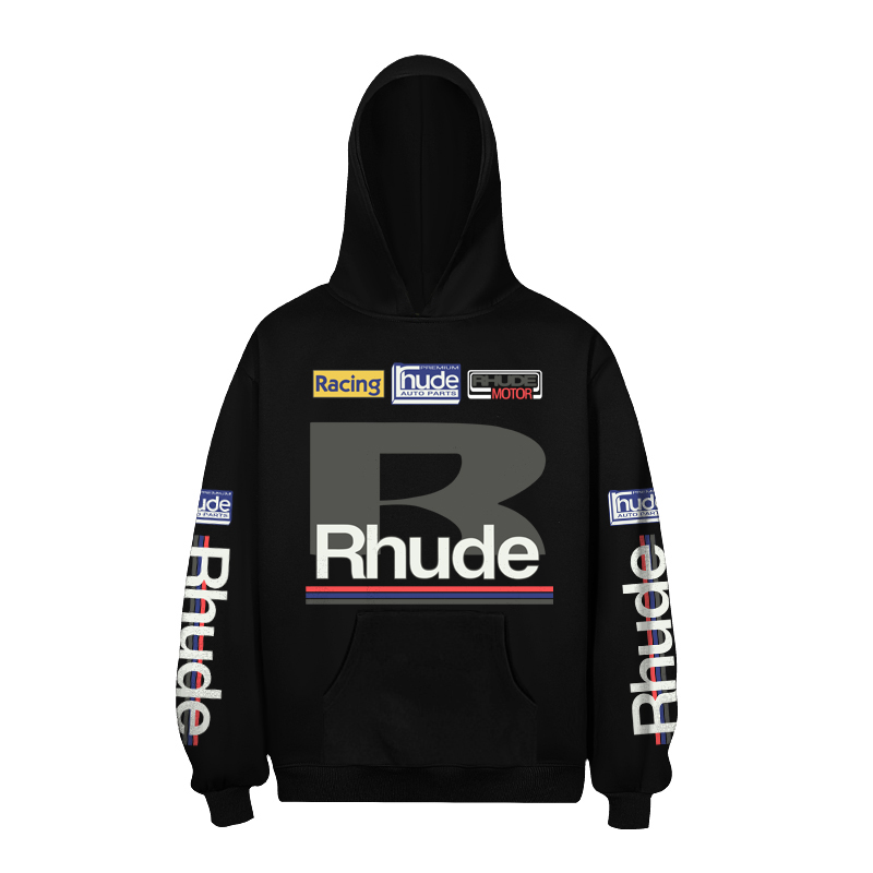Rhude Petrol Patch Hoodie - DesignerGu