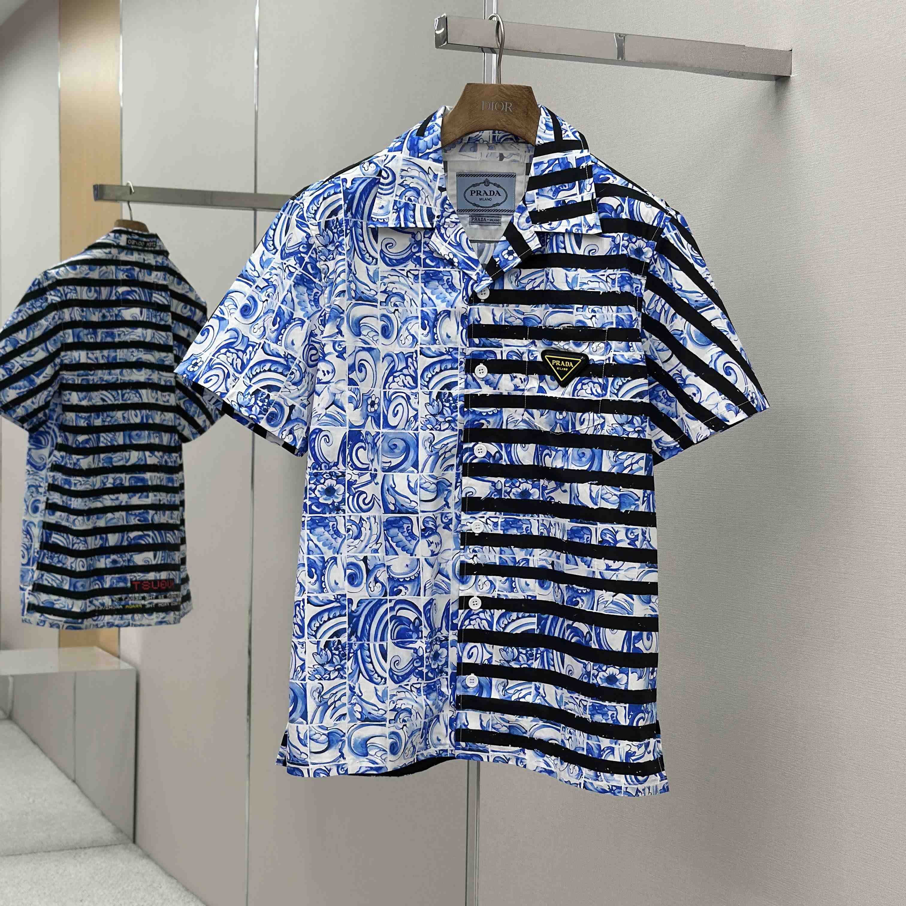 Prada Timecapsule Printed Cotton Shirt - DesignerGu