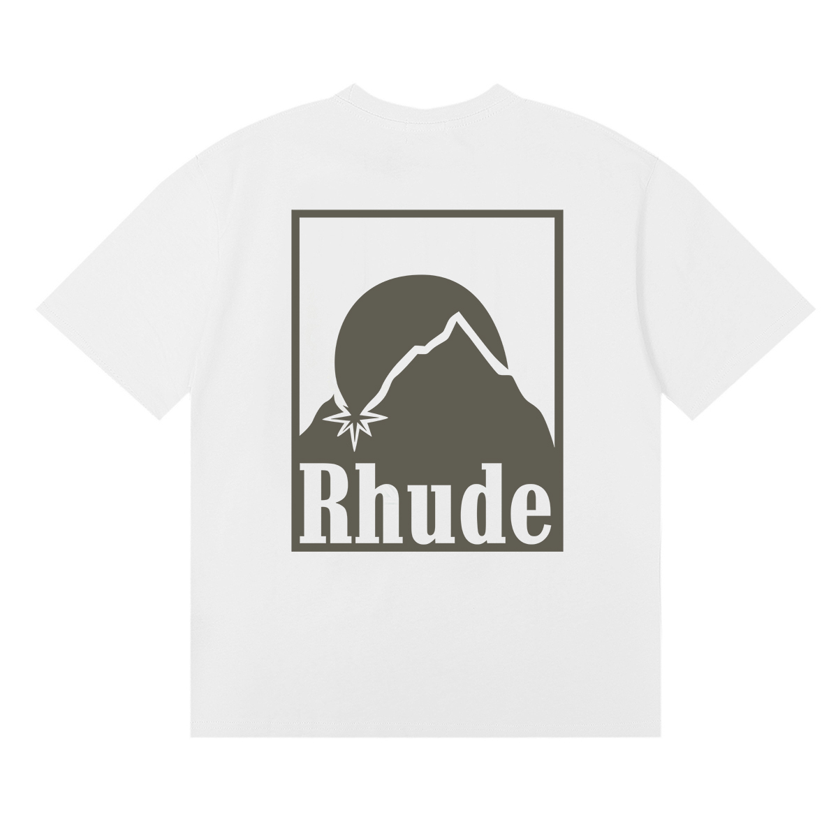 Rhude Off- Moonlight Badge T-Shirt - DesignerGu
