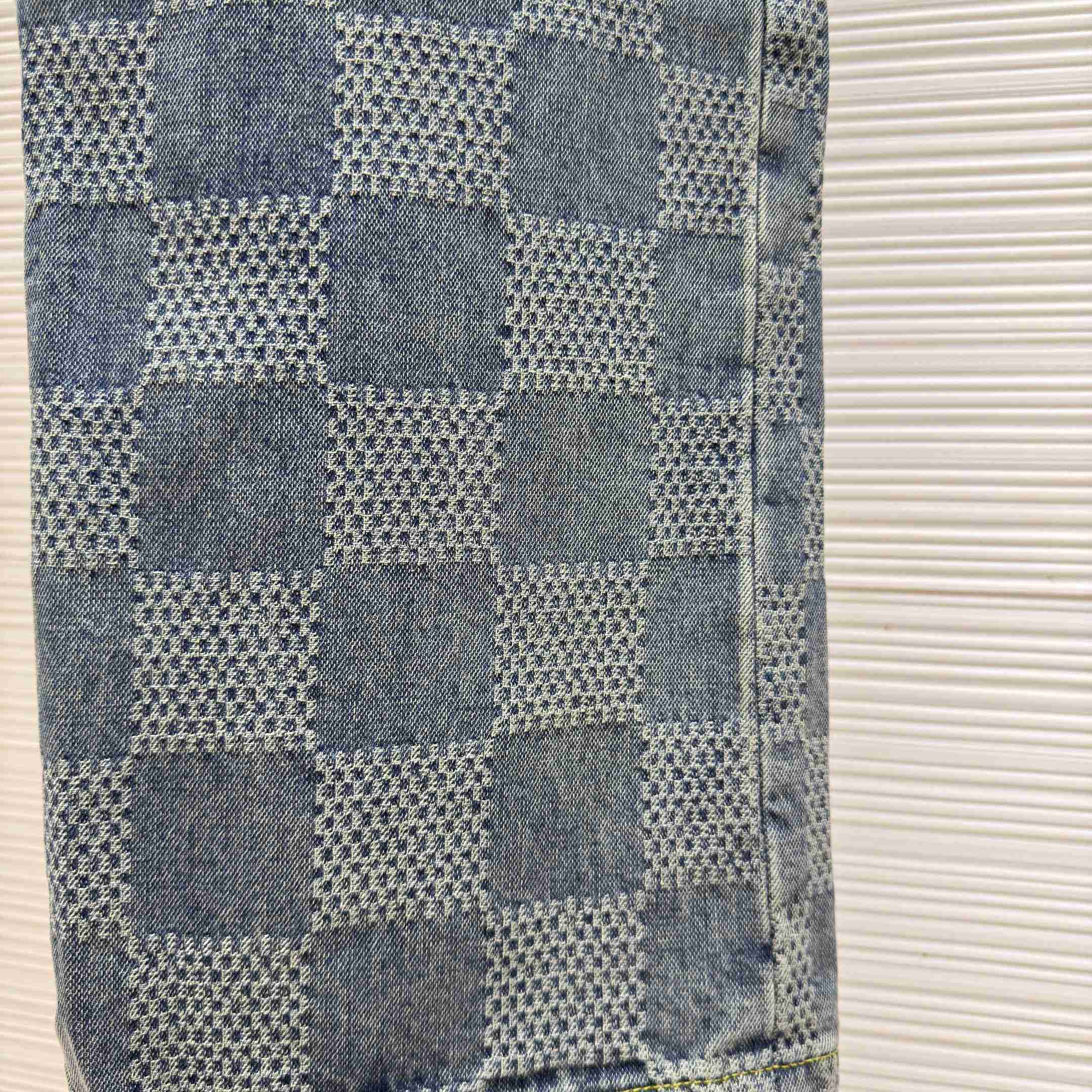 Louis Vuitton Damier Bootcut Denim Pants - DesignerGu