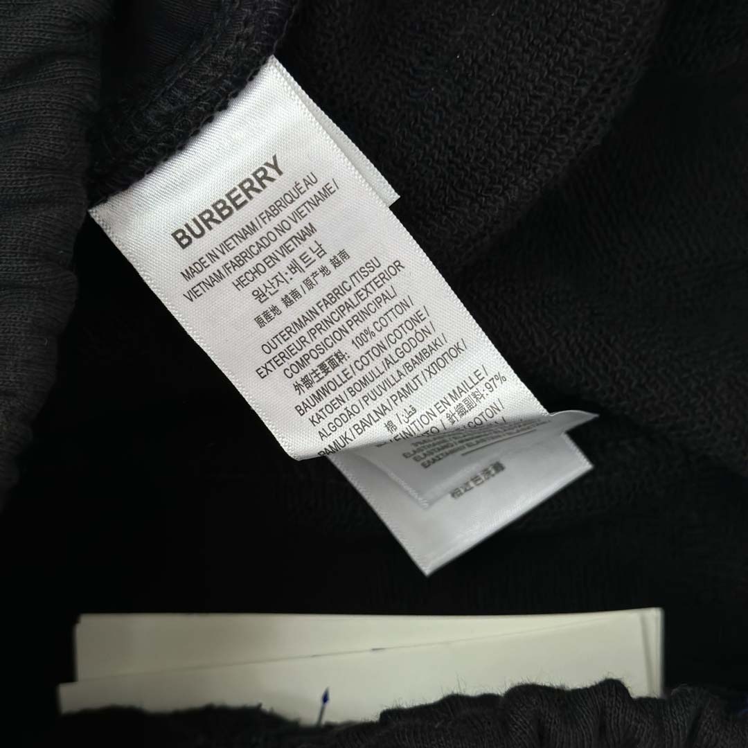 Burberry Check Trim Cotton Jogging Pants - DesignerGu