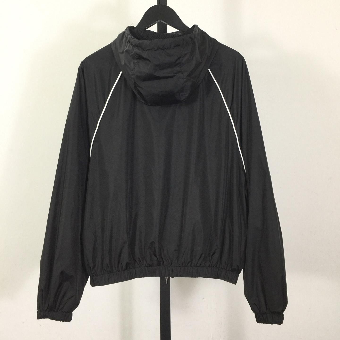Miu Miu Aluminum Technical Silk Zipper Blouson Jacket - DesignerGu
