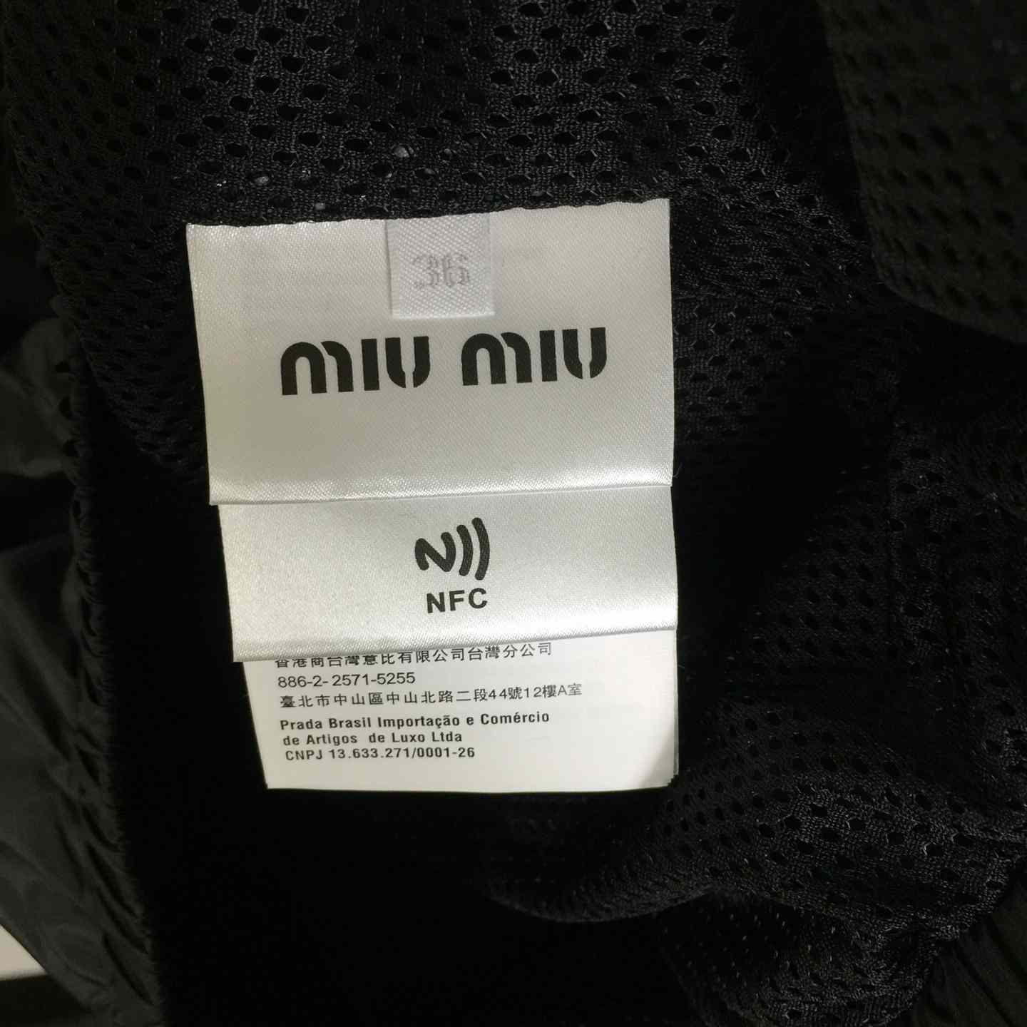 Miu Miu Aluminum Technical Silk Zipper Blouson Jacket - DesignerGu