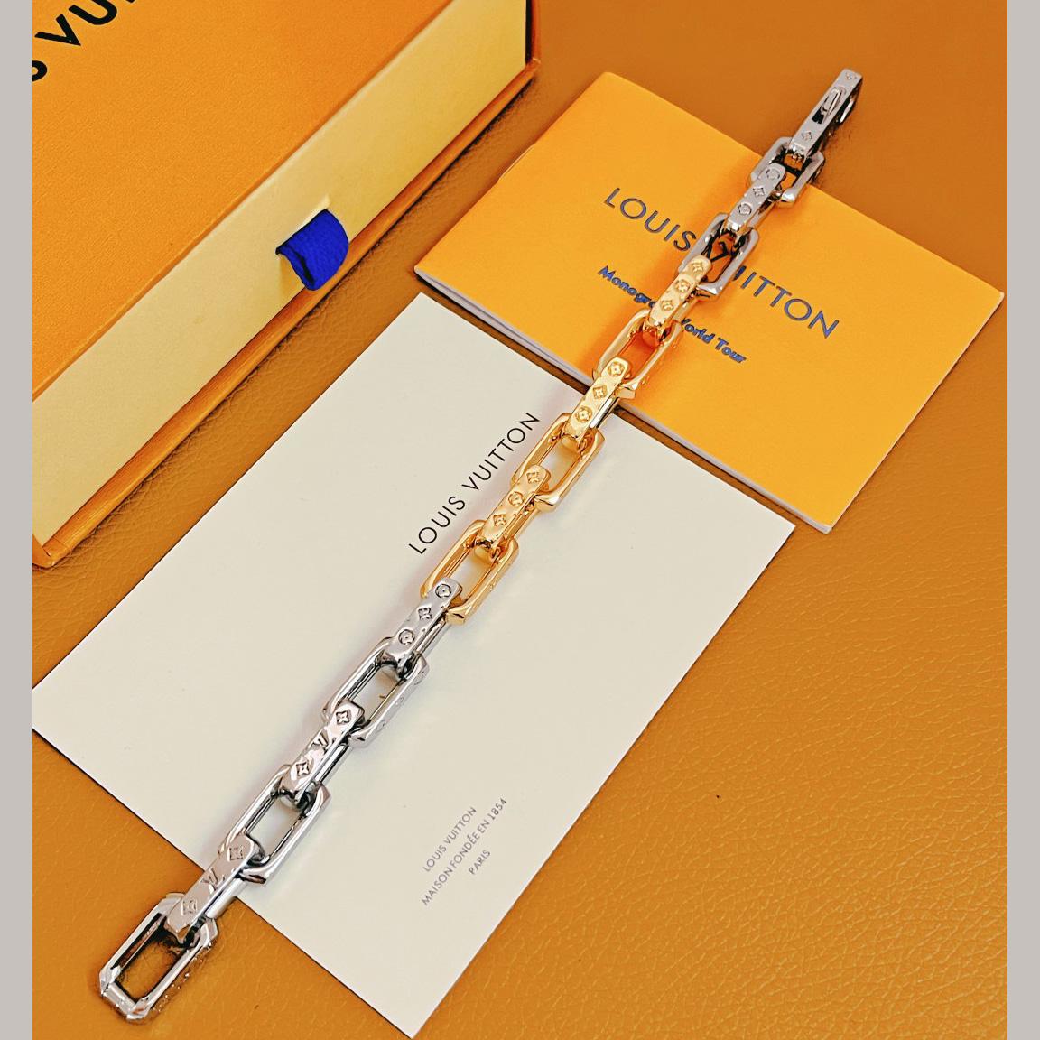 Louis Vuitton Monogram Chain Bracelet - DesignerGu