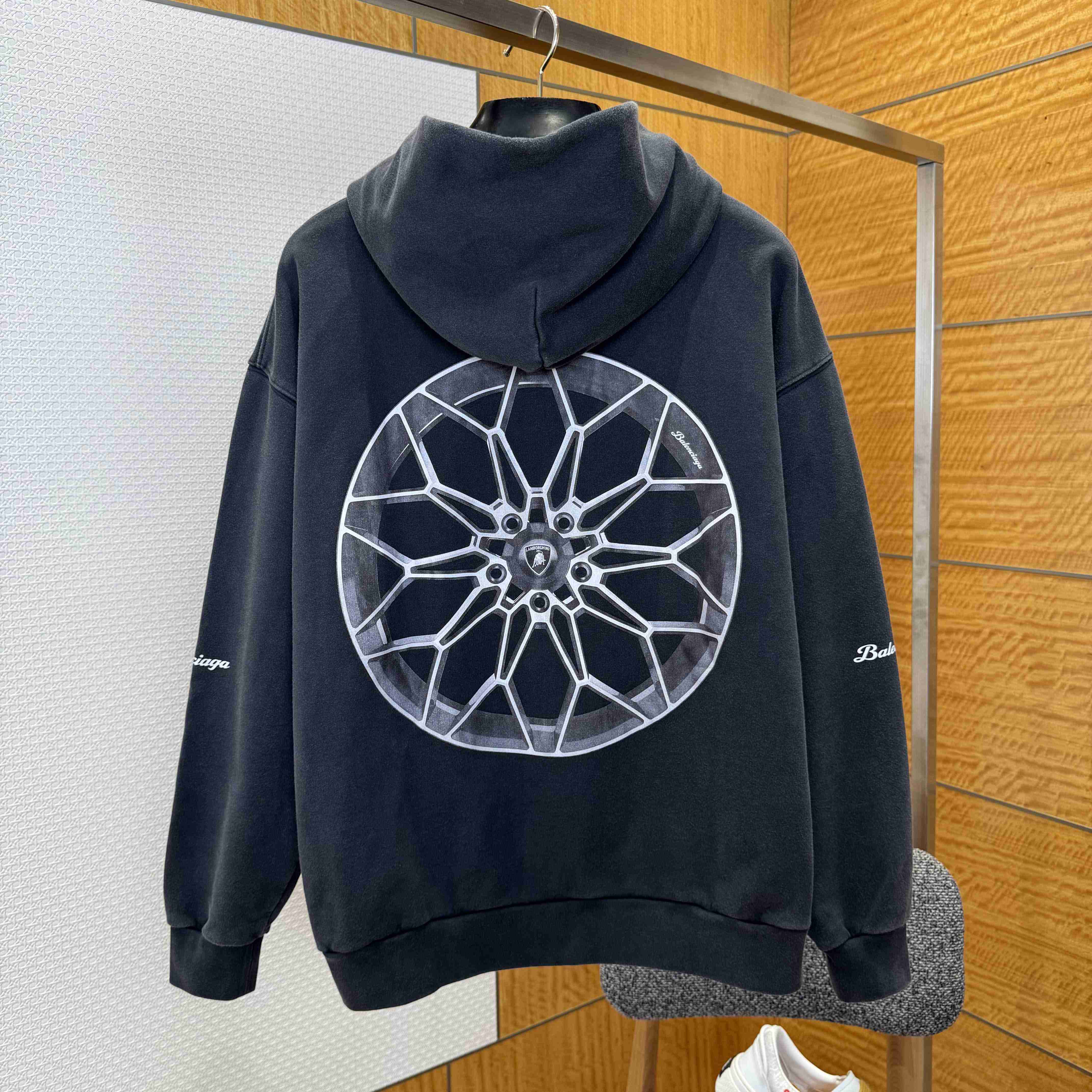 Balenciaga I Automobili Lamborghini Zip-Up Hoodie Small Fit - DesignerGu