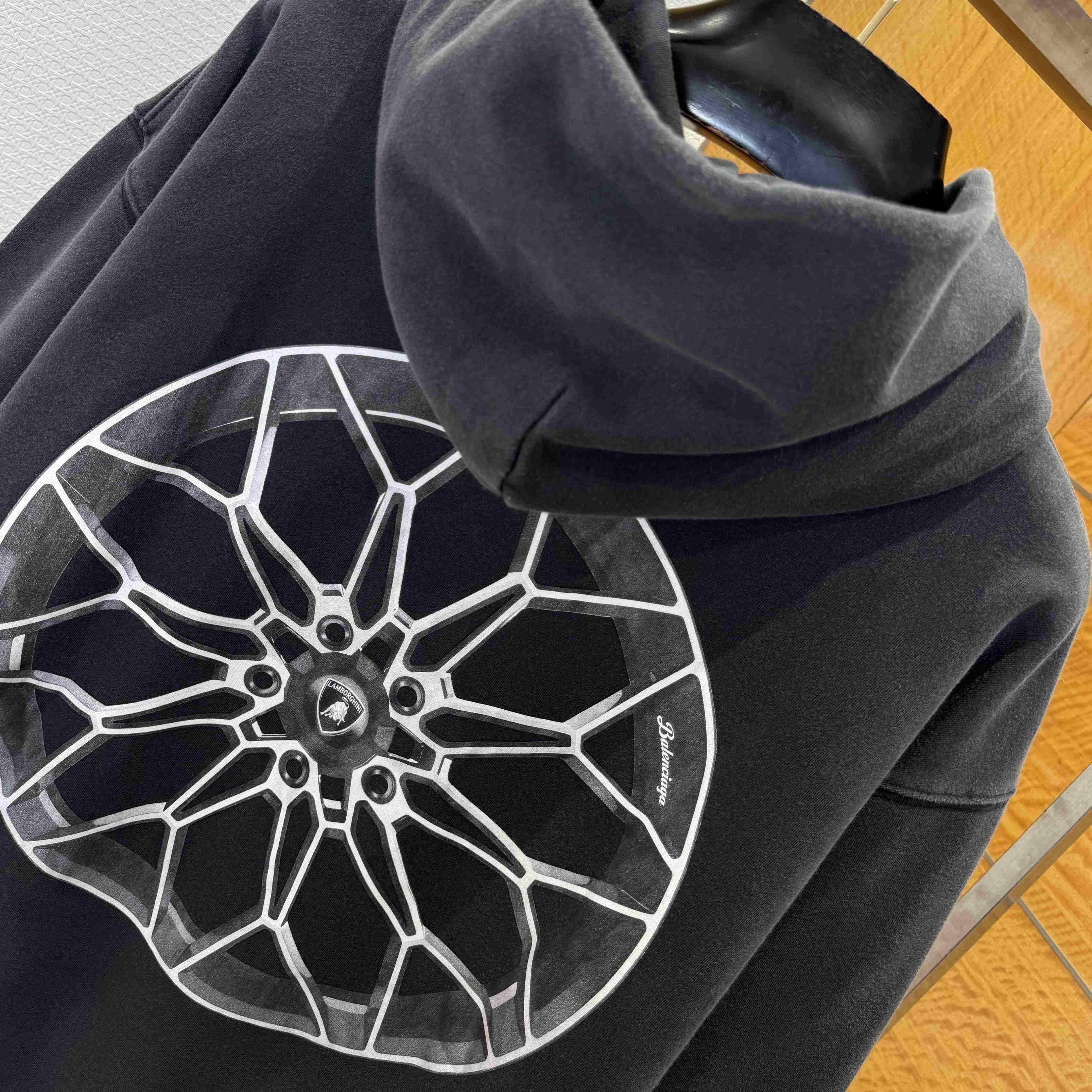 Balenciaga I Automobili Lamborghini Zip-Up Hoodie Small Fit - DesignerGu