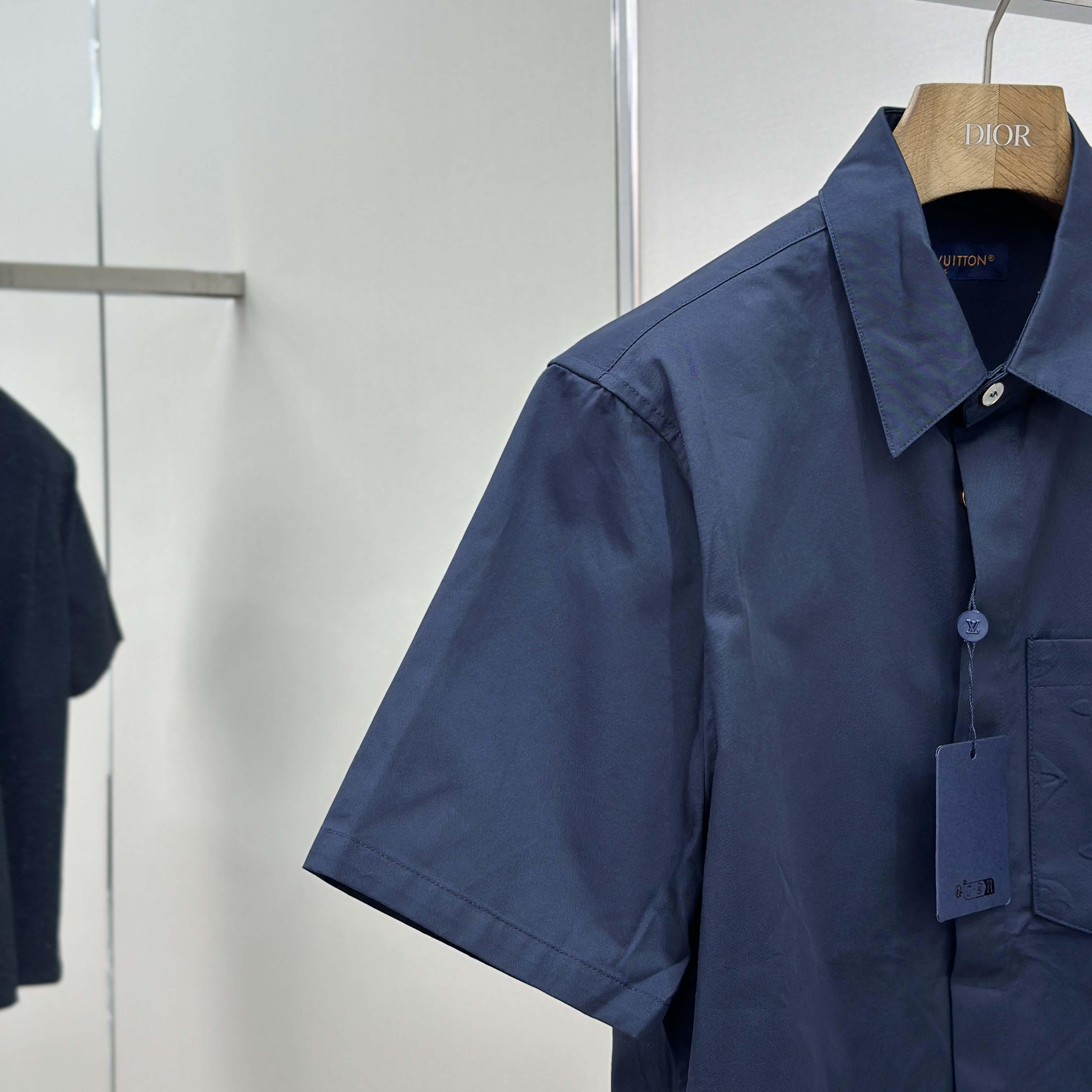 Louis Vuitton Monogram Pocket Short-Sleeved Shirt    - DesignerGu