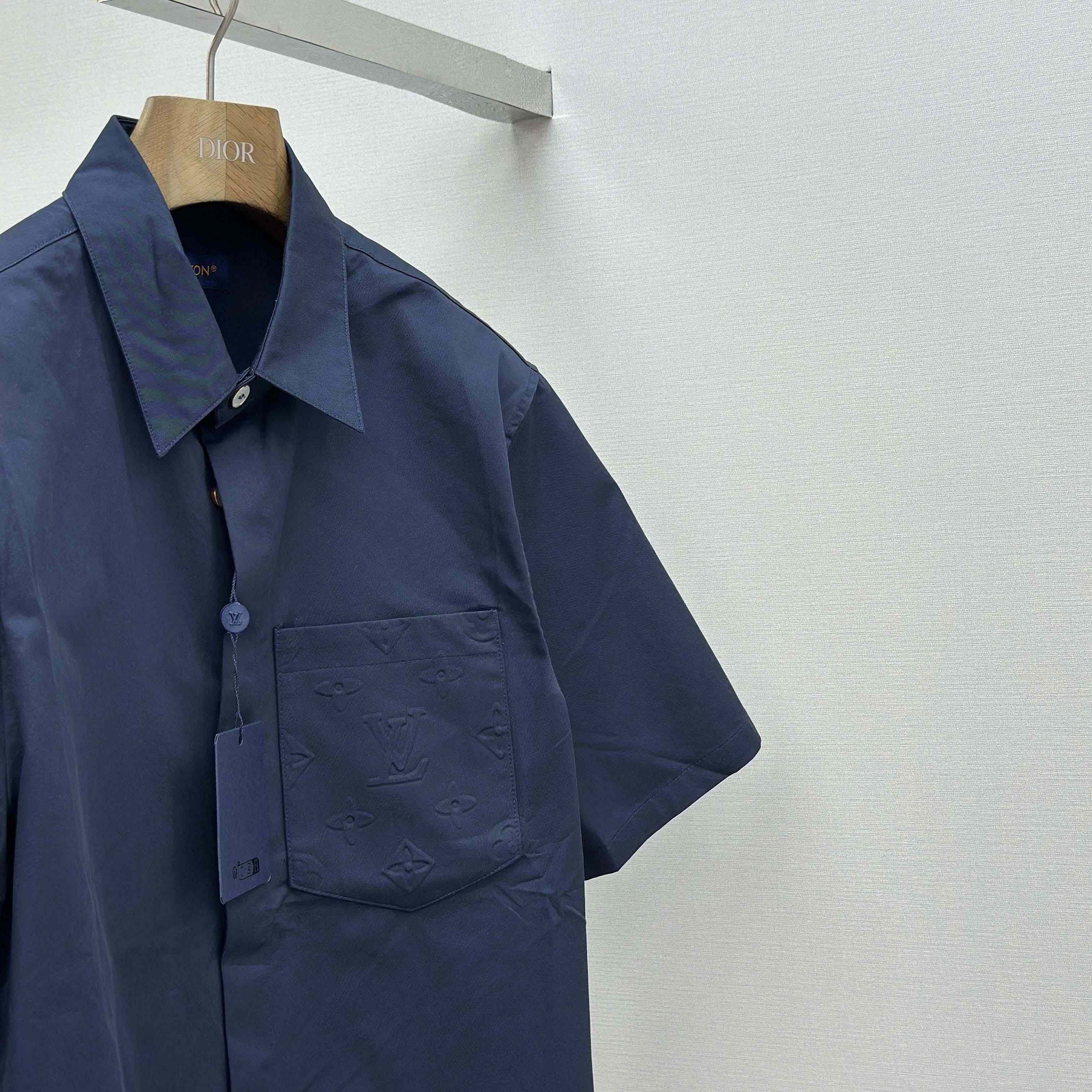 Louis Vuitton Monogram Pocket Short-Sleeved Shirt    - DesignerGu