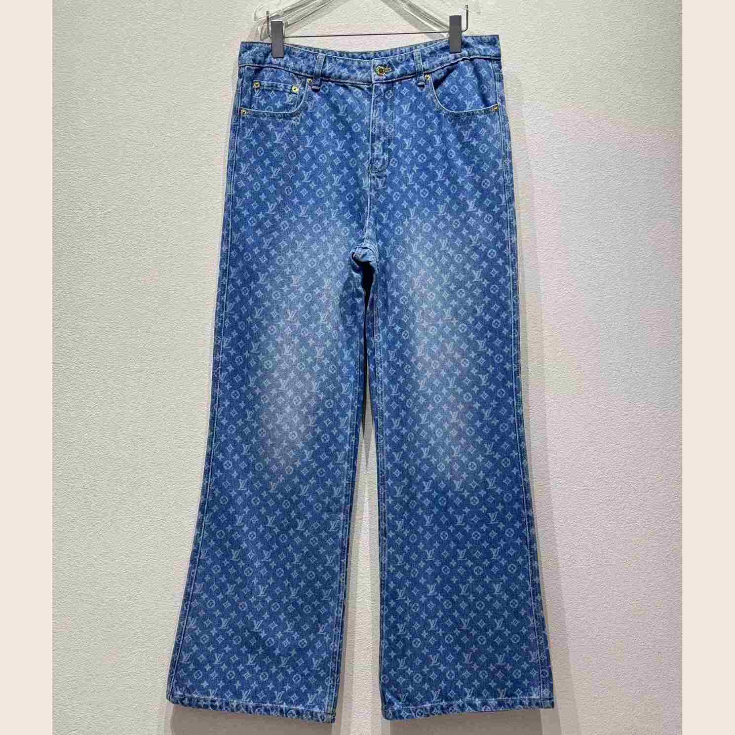 Louis Vuitton Monogram Flared Jeans   1AHENS - DesignerGu