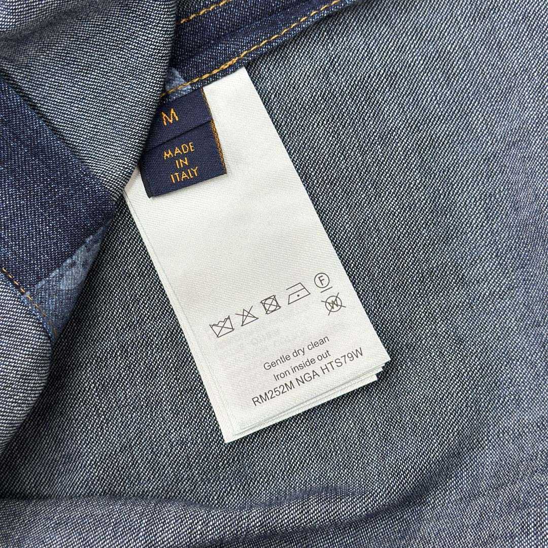 Louis Vuitton Monogram Short-Sleeved Chambray Shirt   1AIMJ8 - DesignerGu