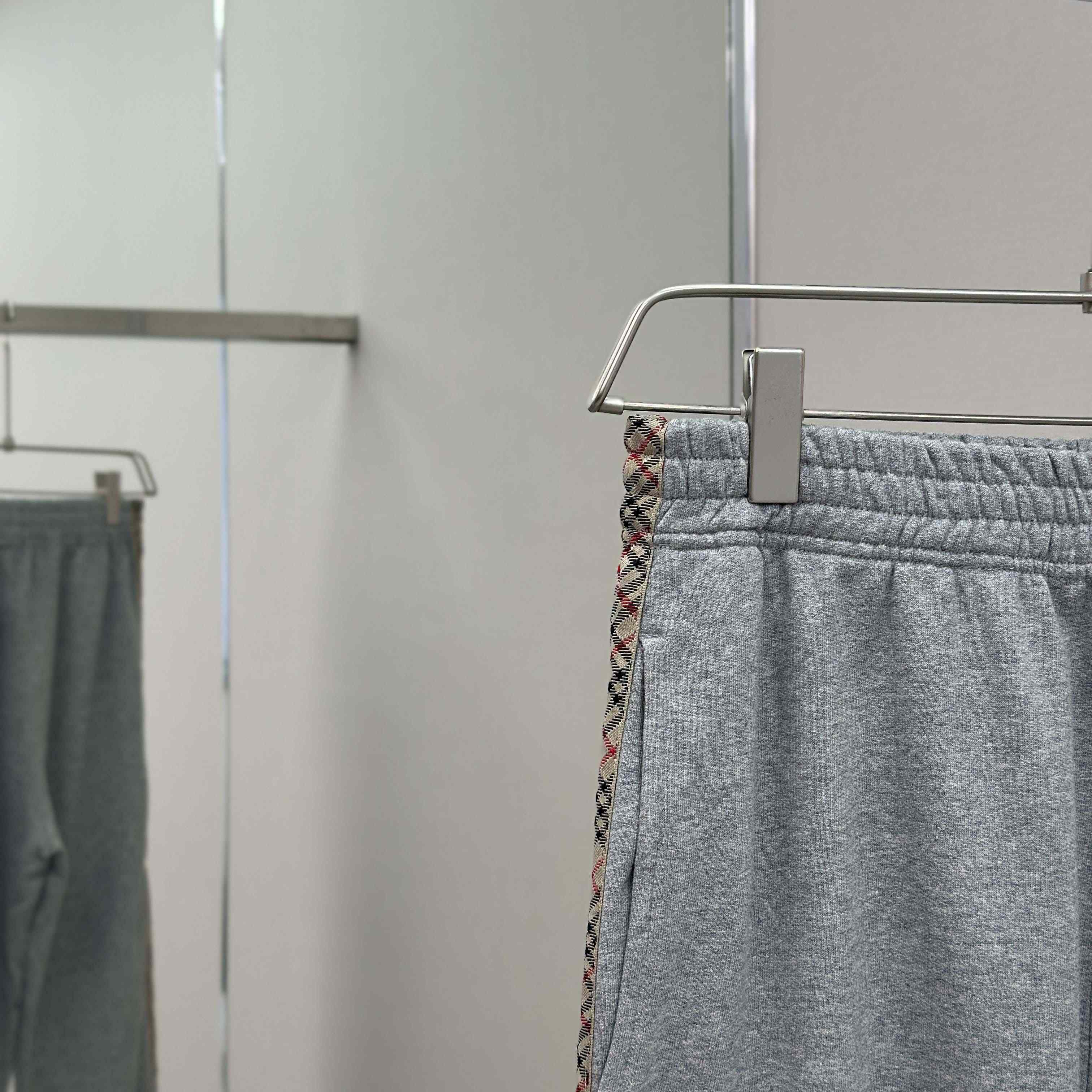 Burberry Check Trim Cotton Jogging Pants - DesignerGu