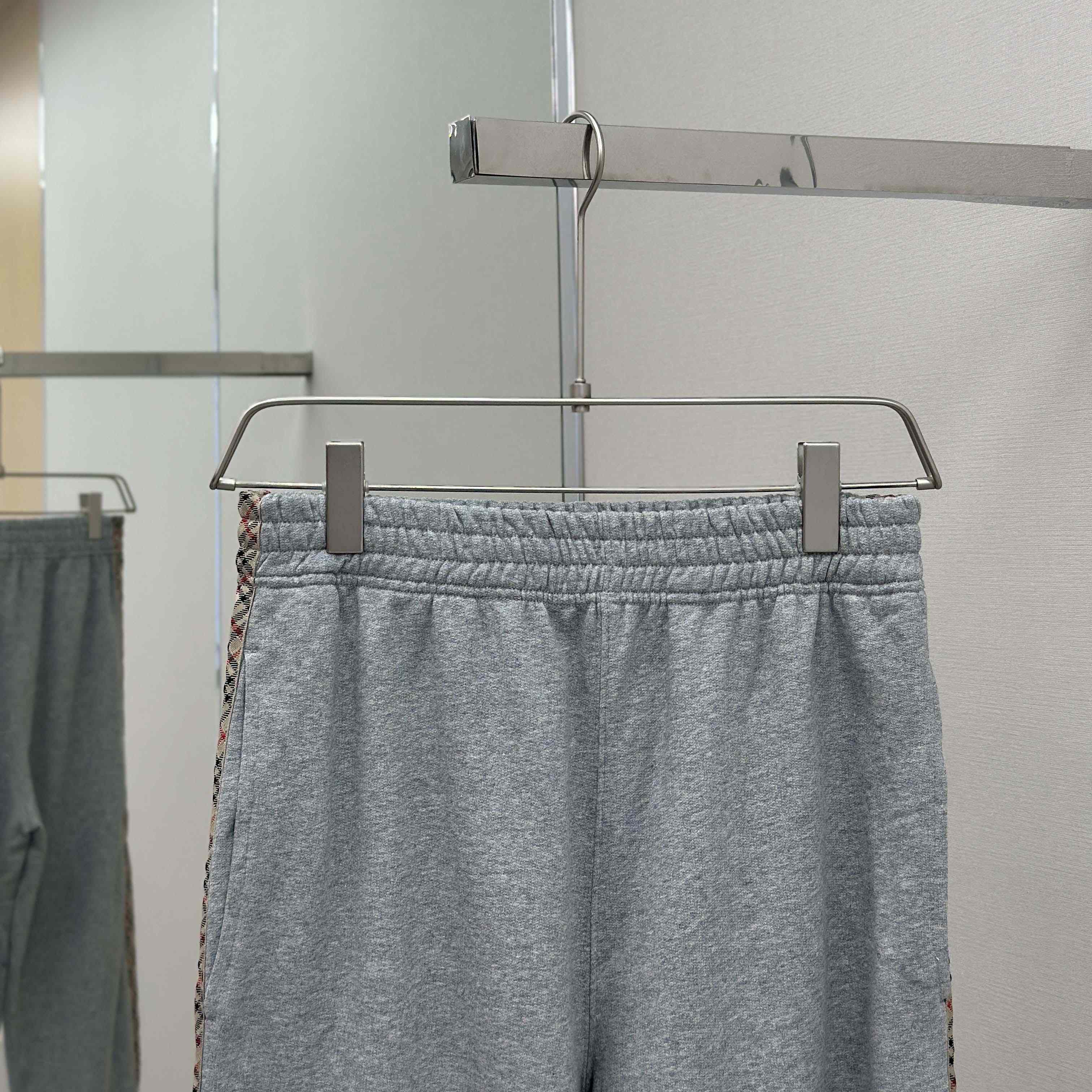 Burberry Check Trim Cotton Jogging Pants - DesignerGu