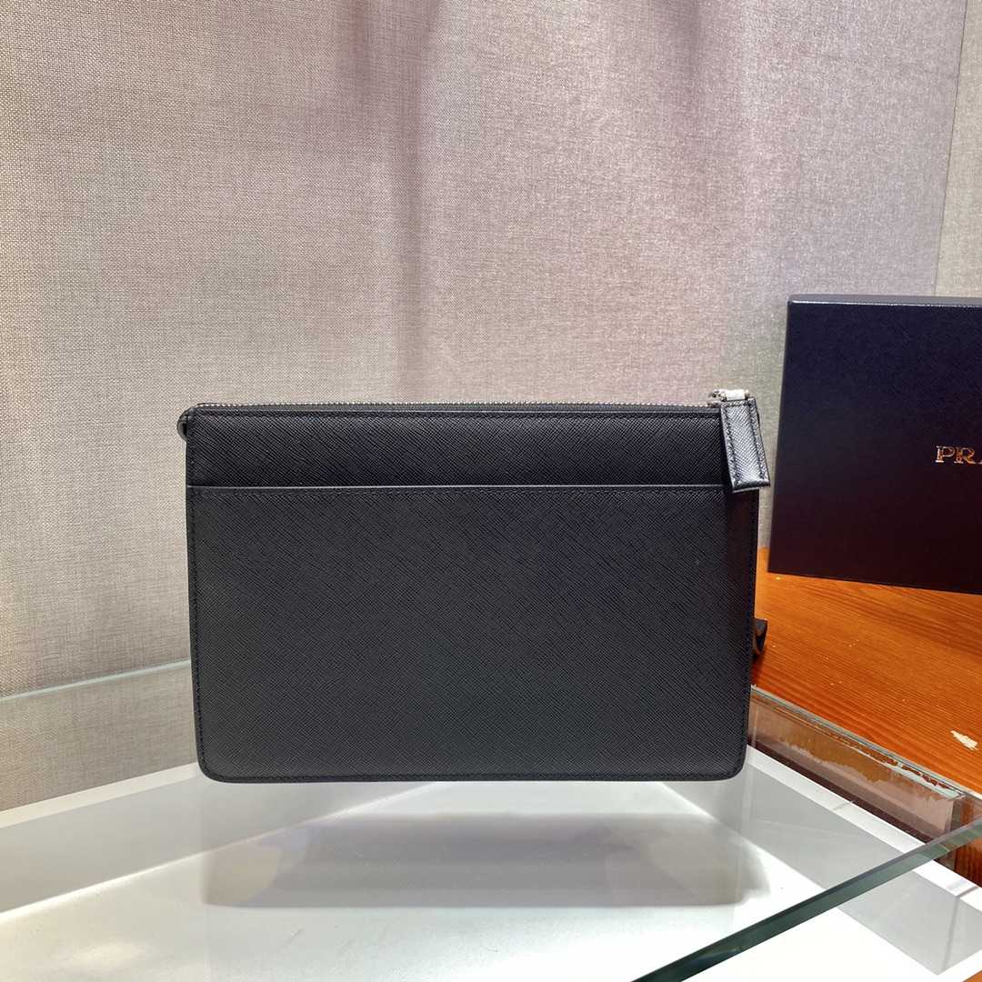 Prada Saffiano Leather Pouch - DesignerGu