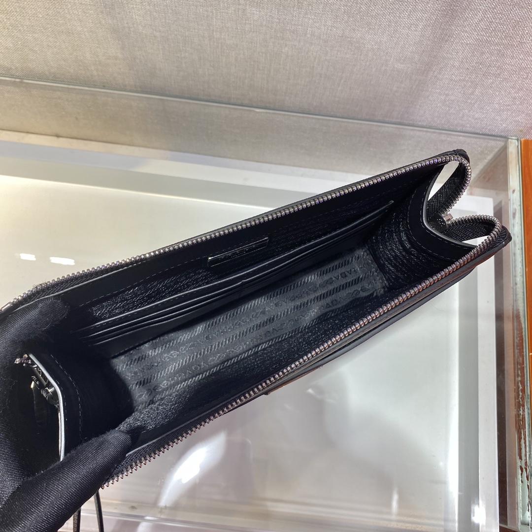 Prada Saffiano Leather Pouch - DesignerGu