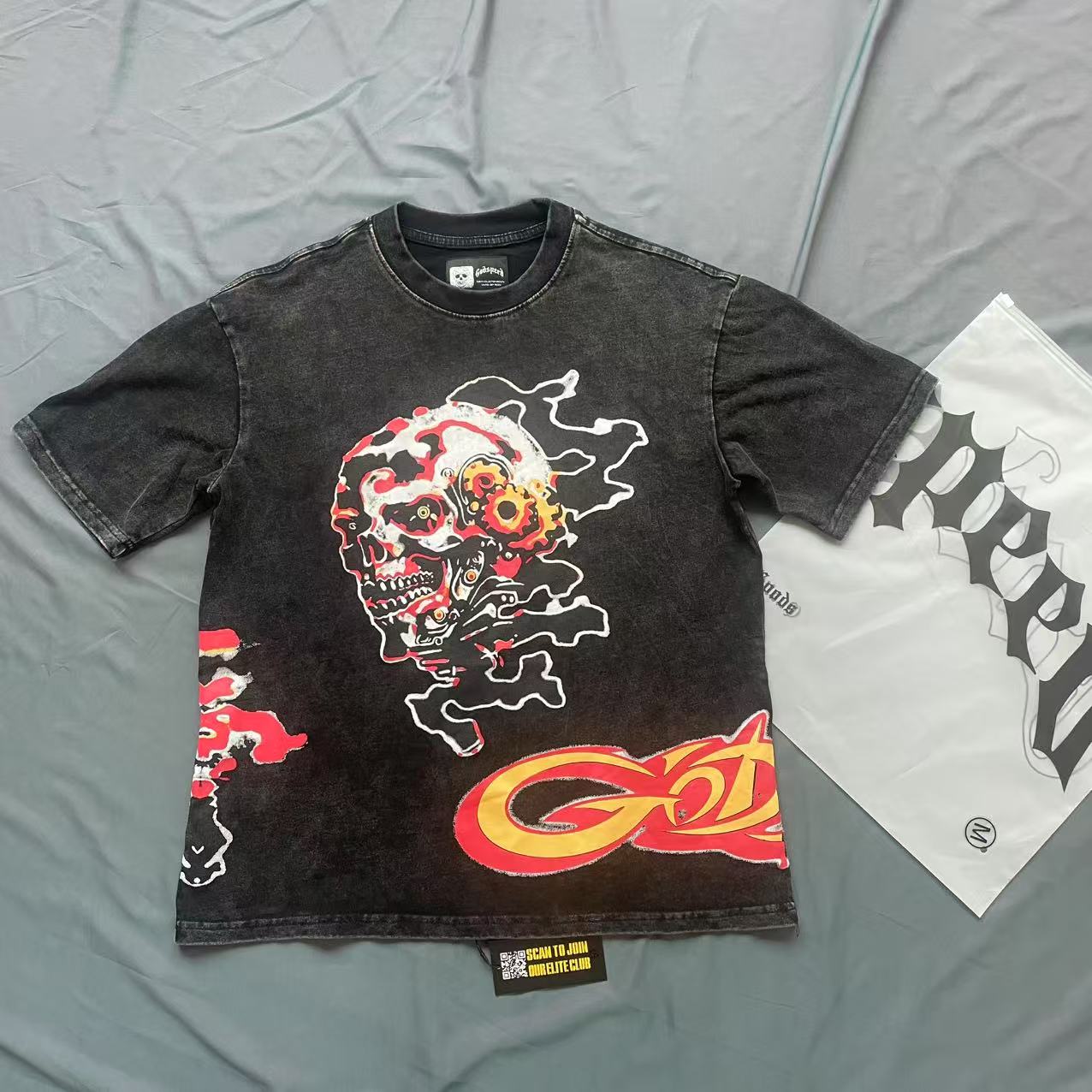 Godspeed PYP Tee Black Wash - DesignerGu