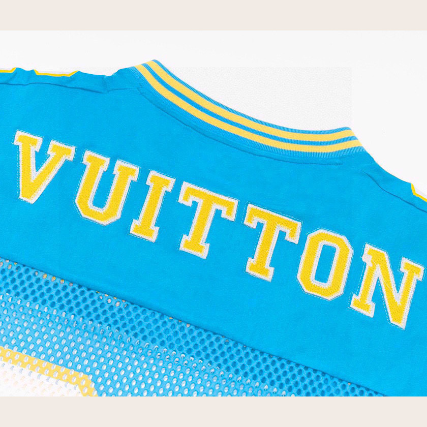 Louis Vuitton Sporty T-shirt with Patch Blue - DesignerGu