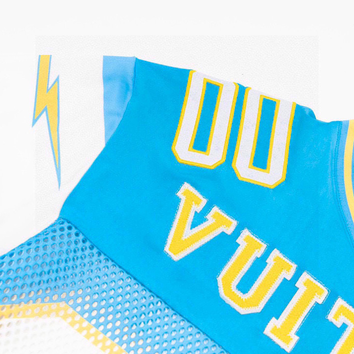 Louis Vuitton Sporty T-shirt with Patch Blue - DesignerGu