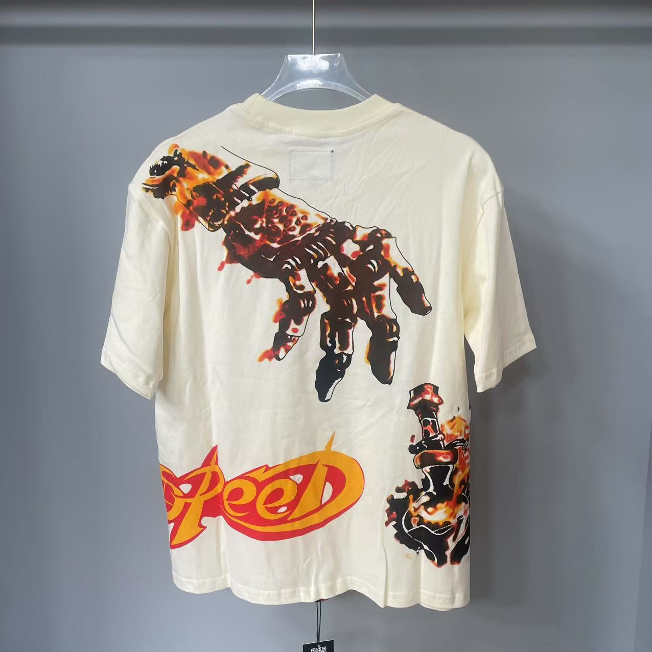 Godspeed Balaclava Szn Tee Bone/Red - DesignerGu