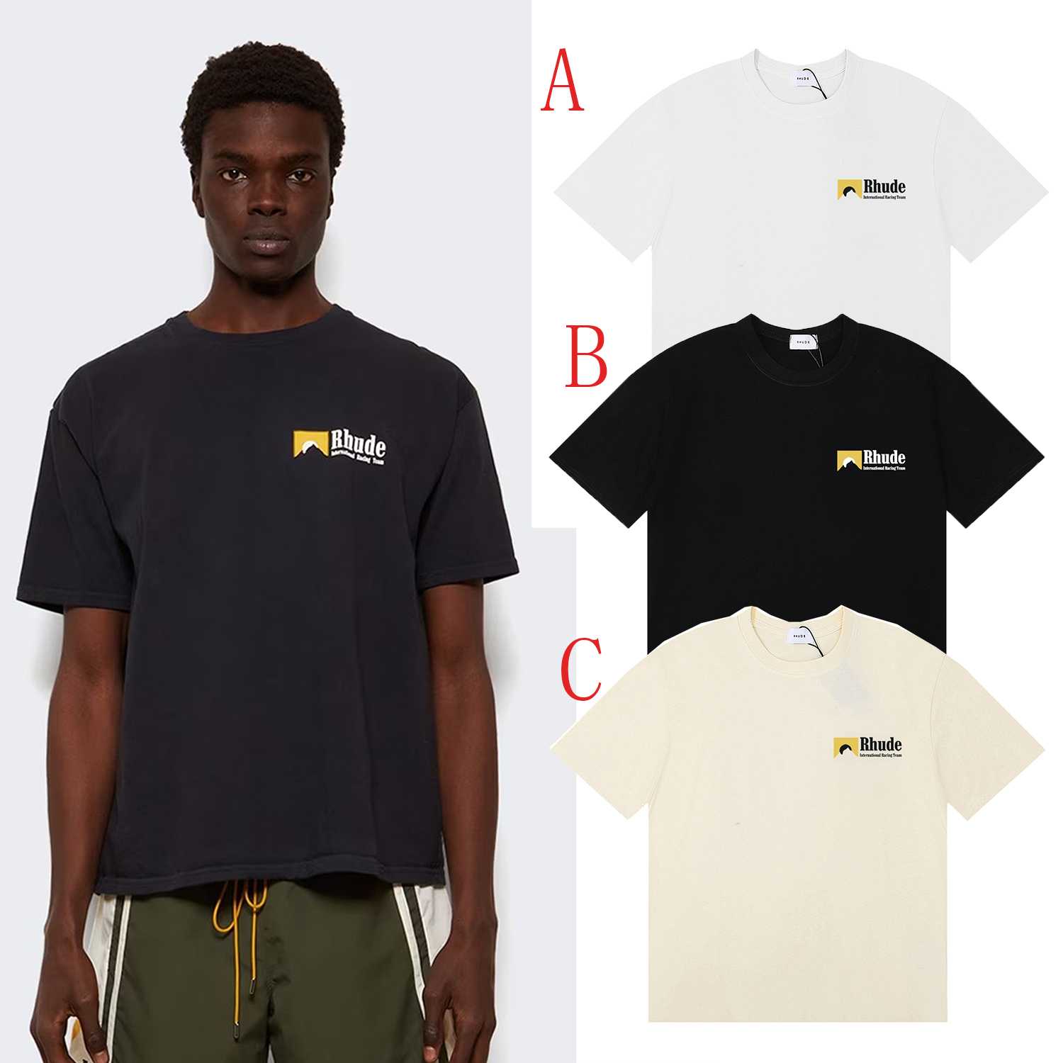 Rhude International Racing Logo T-shirt - DesignerGu