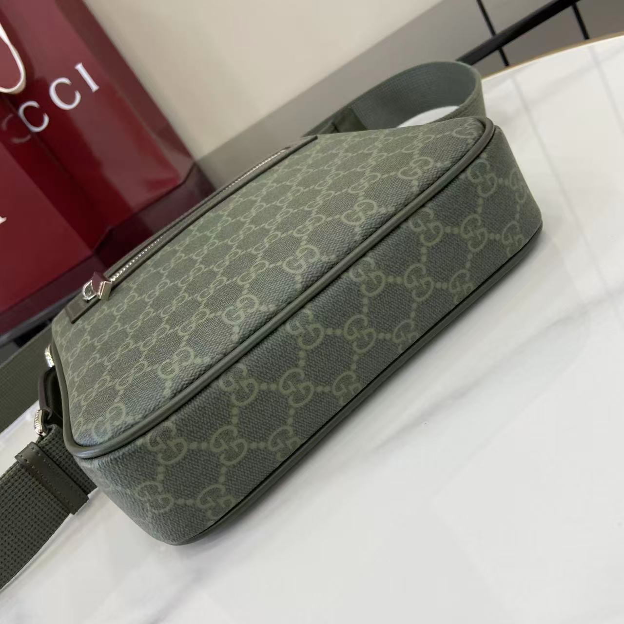 Gucci GG Monogram Small Messenger Bag - DesignerGu