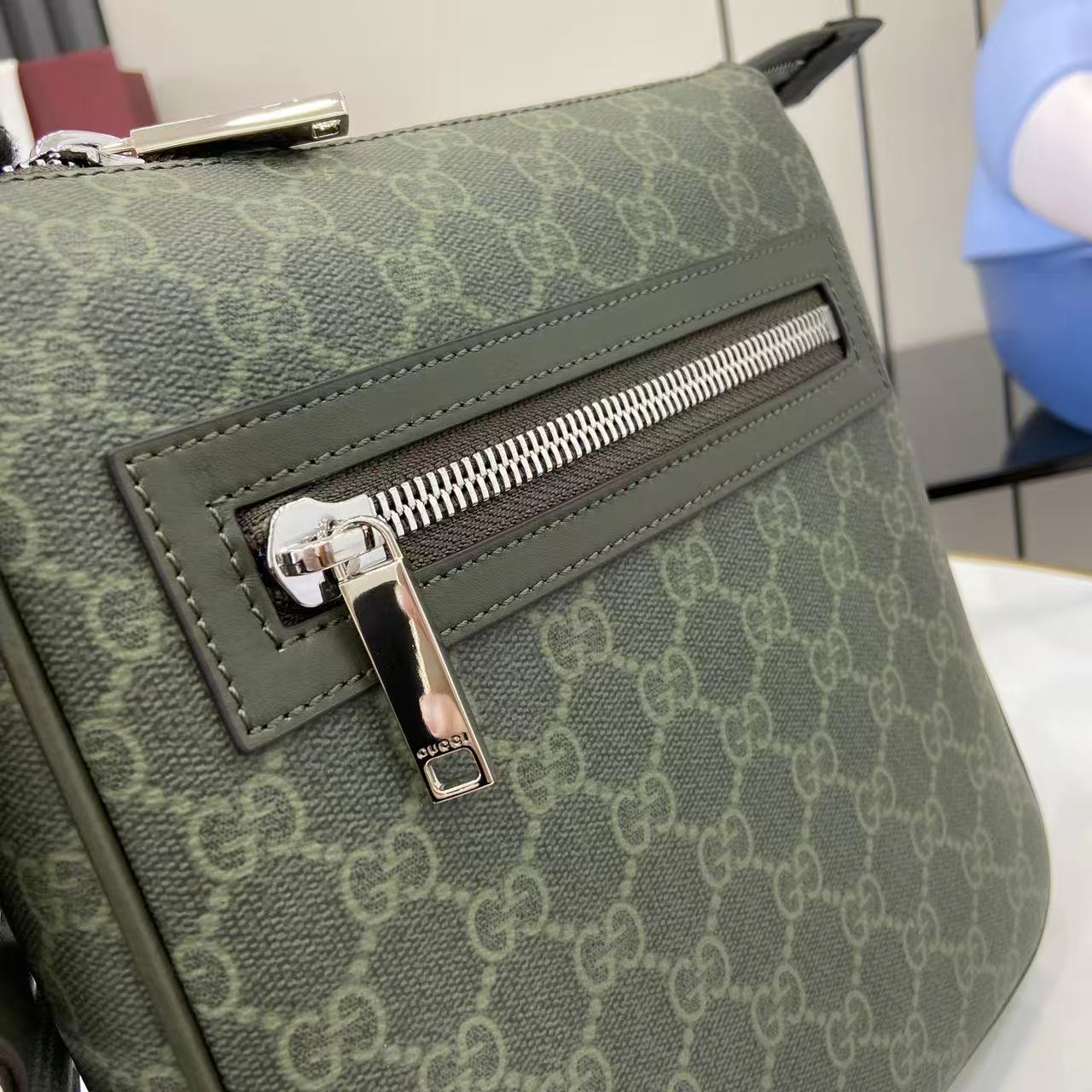 Gucci GG Monogram Small Messenger Bag - DesignerGu