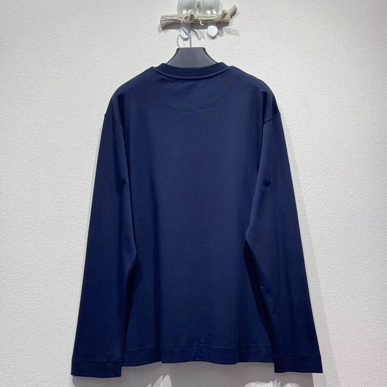 Fendi Blue Cotton T-shirt - DesignerGu