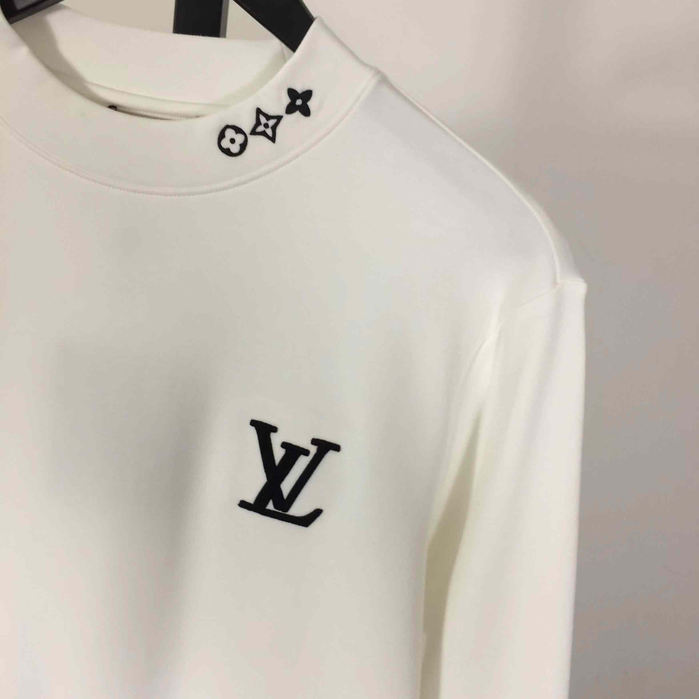 Louis Vuitton Embossed LV Long-Sleeved T-Shirt - DesignerGu