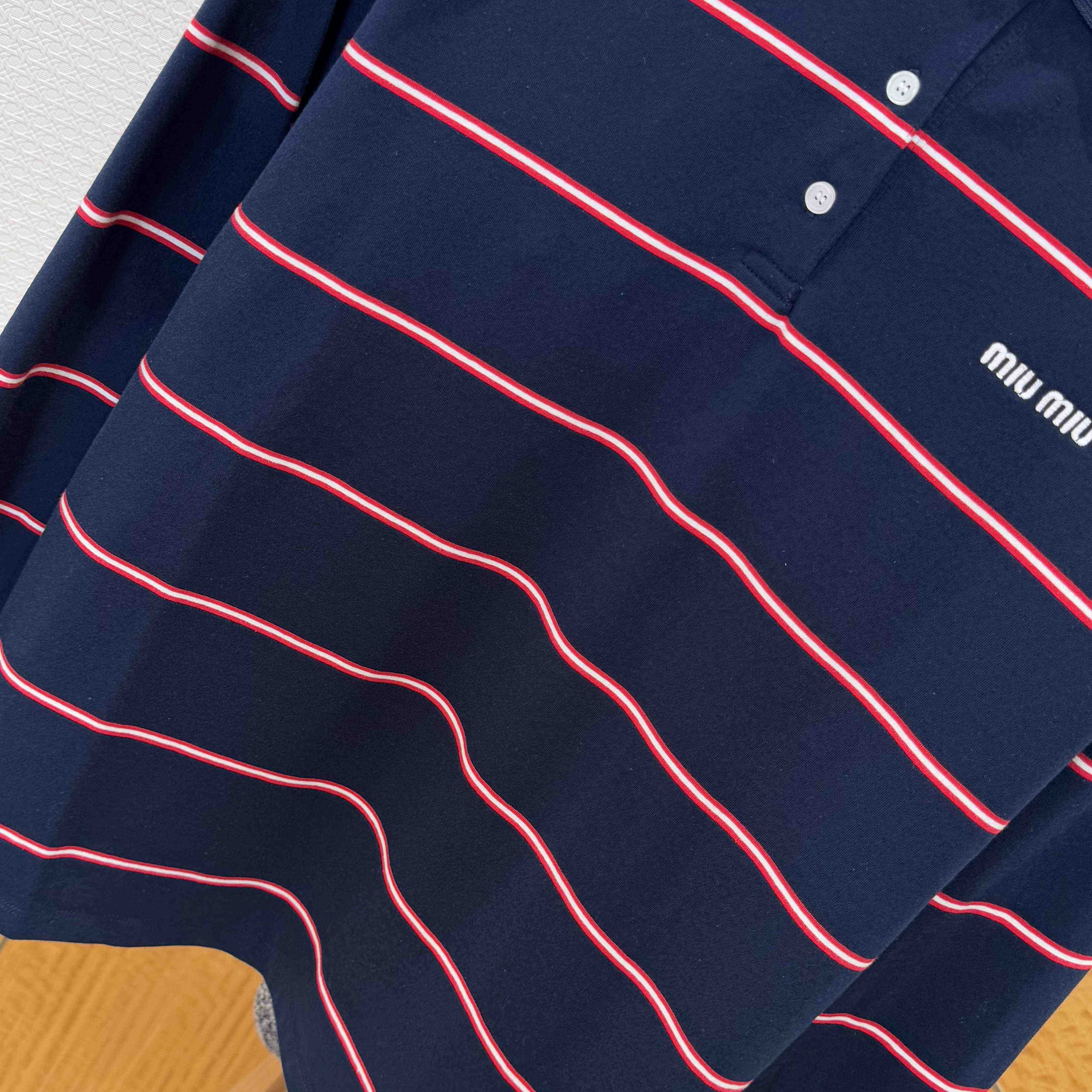 Miu Miu Cotton Polo Shirt - DesignerGu