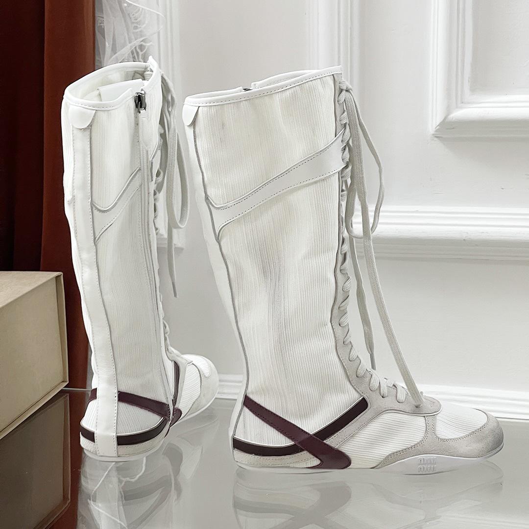 Miu Miu Panelled Boots - DesignerGu