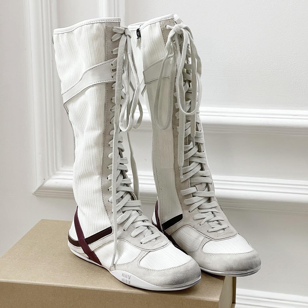 Miu Miu Panelled Boots - DesignerGu