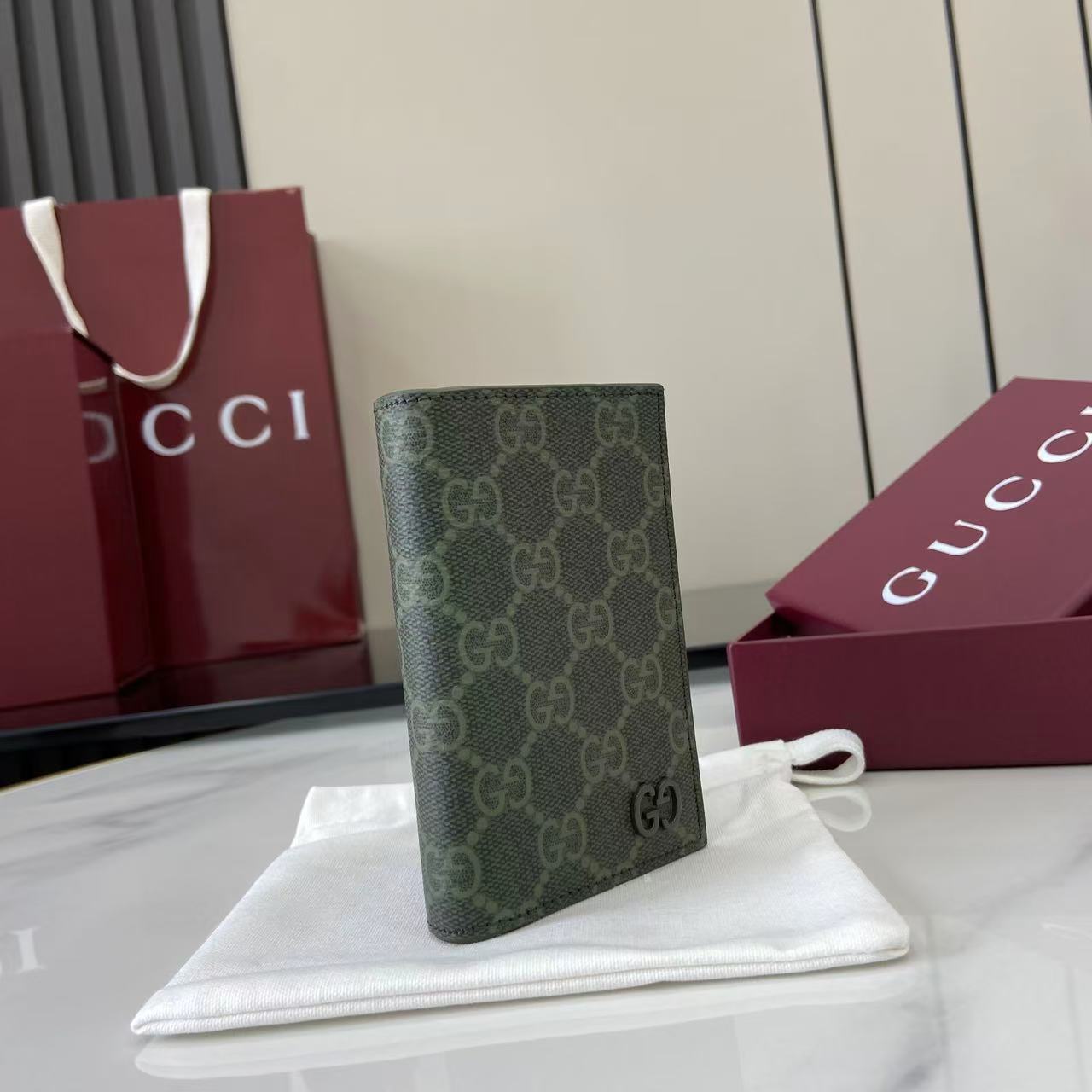 Gucci GG Monogram Long Card Case - DesignerGu