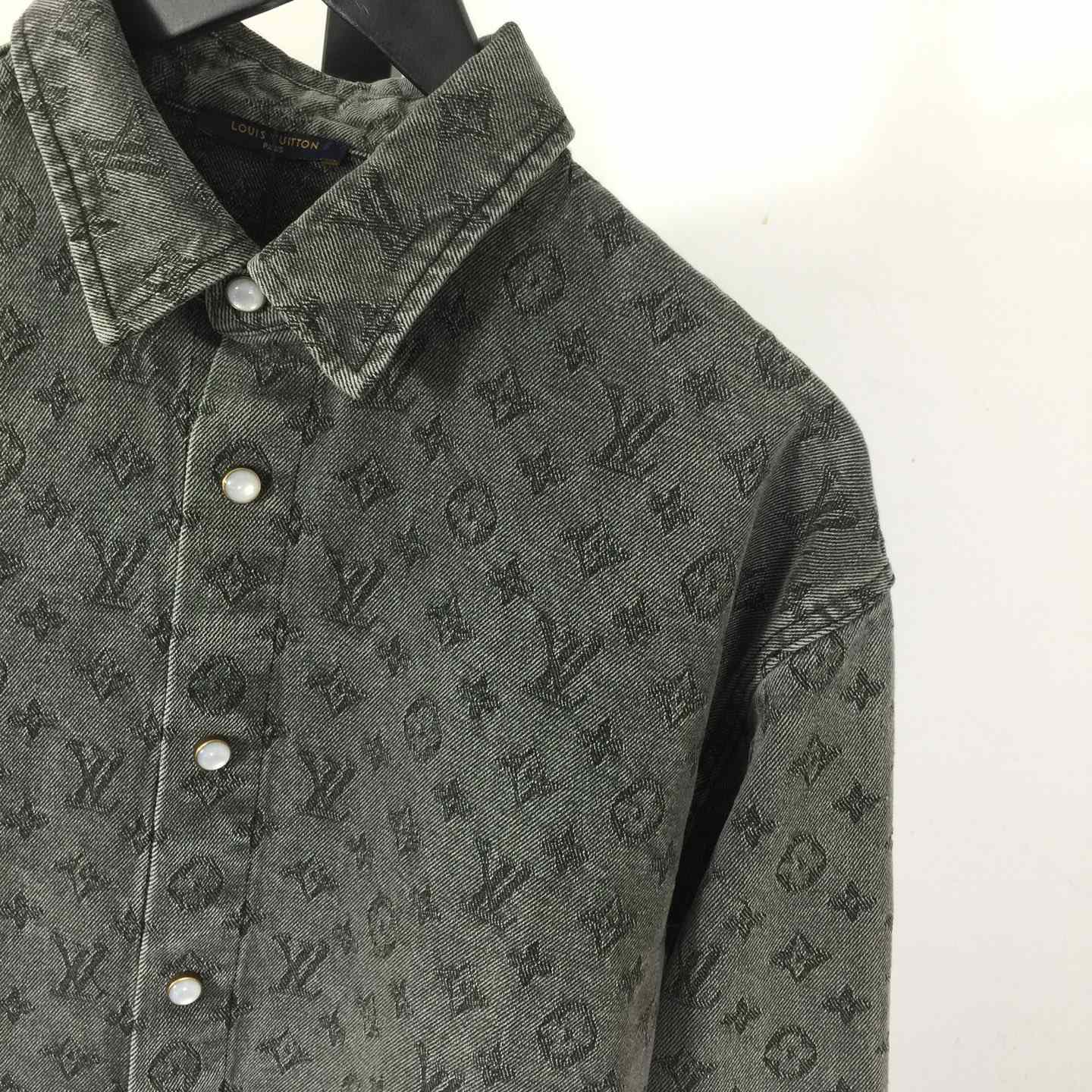 Louis Vuitton Monogram Denim Shirt    - DesignerGu