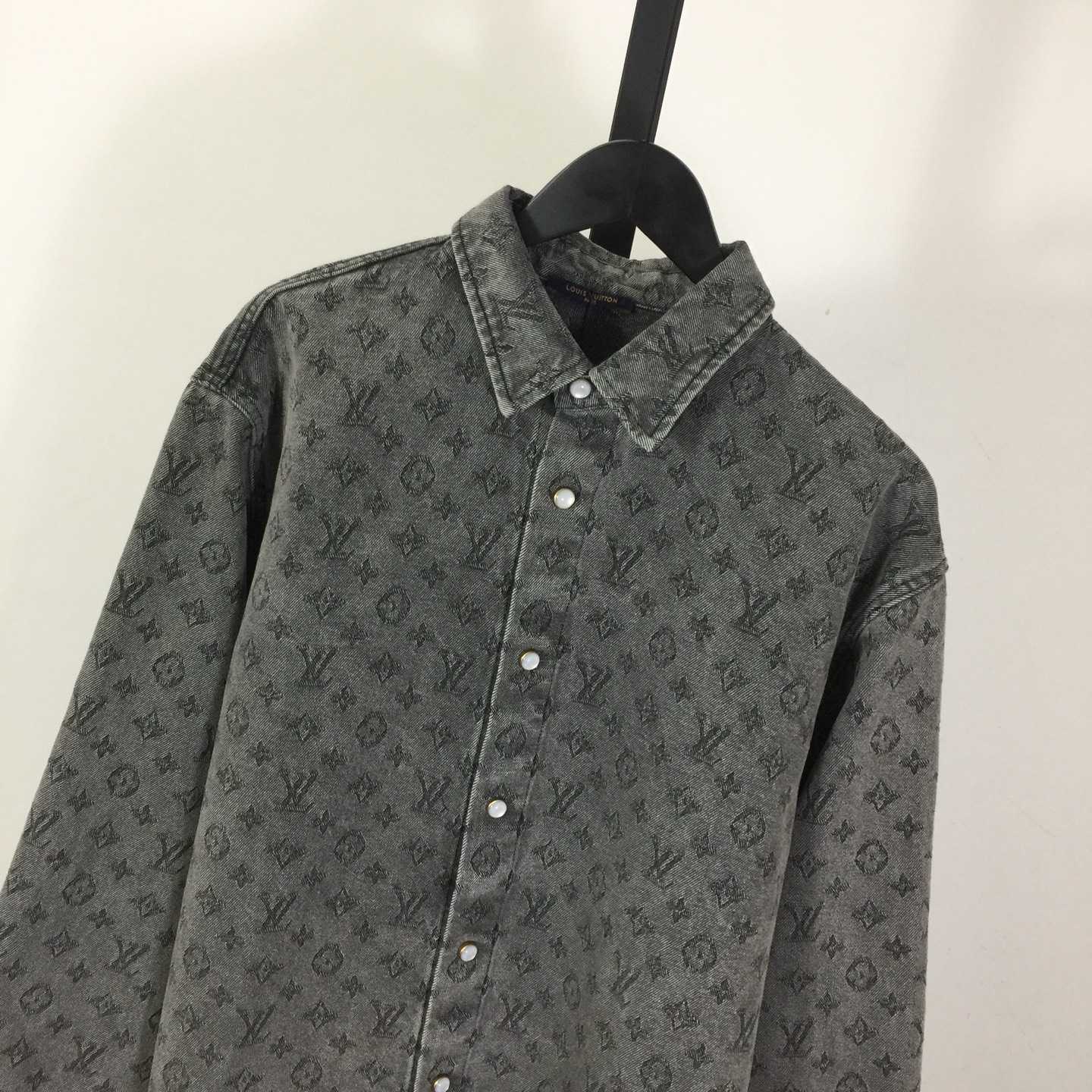 Louis Vuitton Monogram Denim Shirt    - DesignerGu