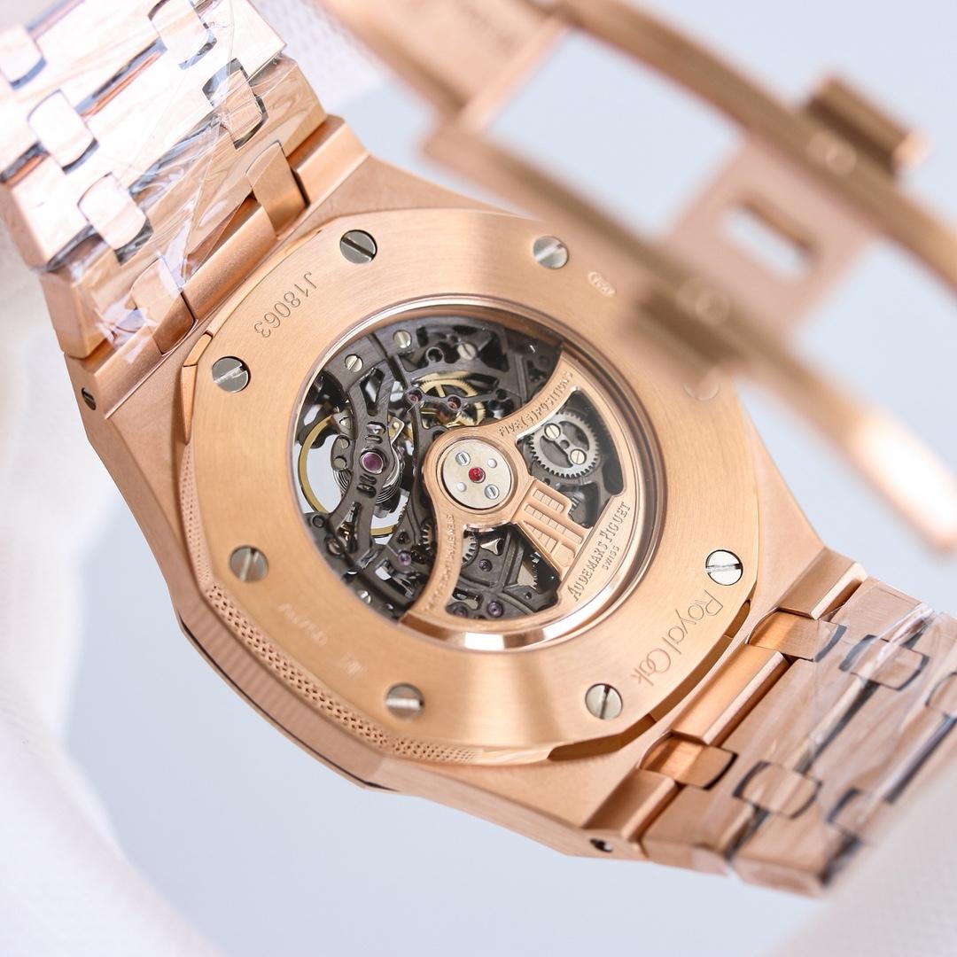 Audemars Piguet Royal Oak 41mm Frosted Rose Gold   41mm - DesignerGu