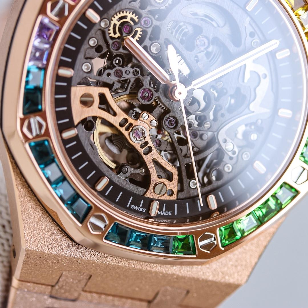 Audemars Piguet Royal Oak 41mm Frosted Rose Gold   41mm - DesignerGu