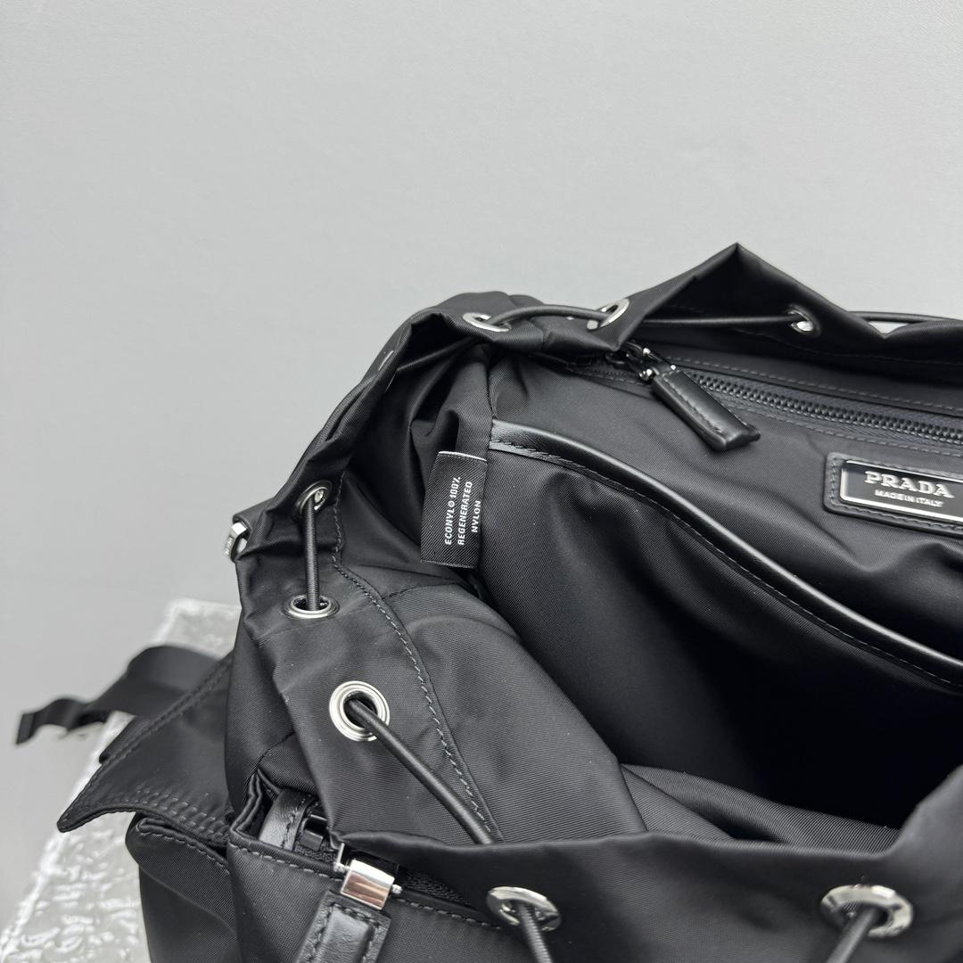 Prada Explore Re-Nylon And Leather Backpack - DesignerGu