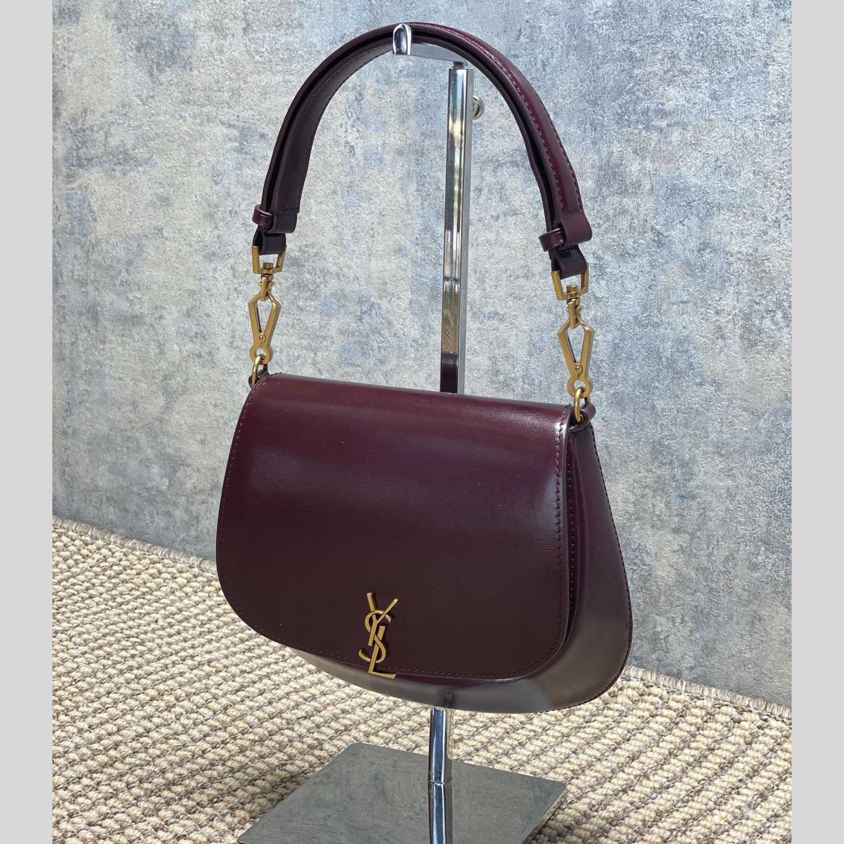 Saint Laurent Mini Voltaire Top Handle Bag In Patent Leather - DesignerGu