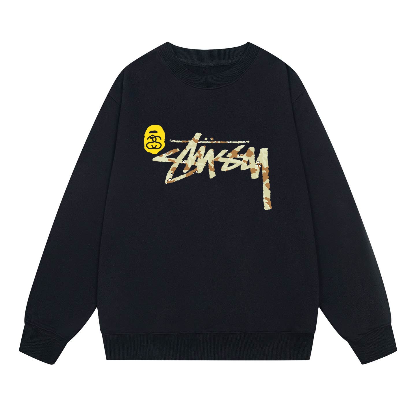 Bape x Stussy Collaboration Crew  - DesignerGu