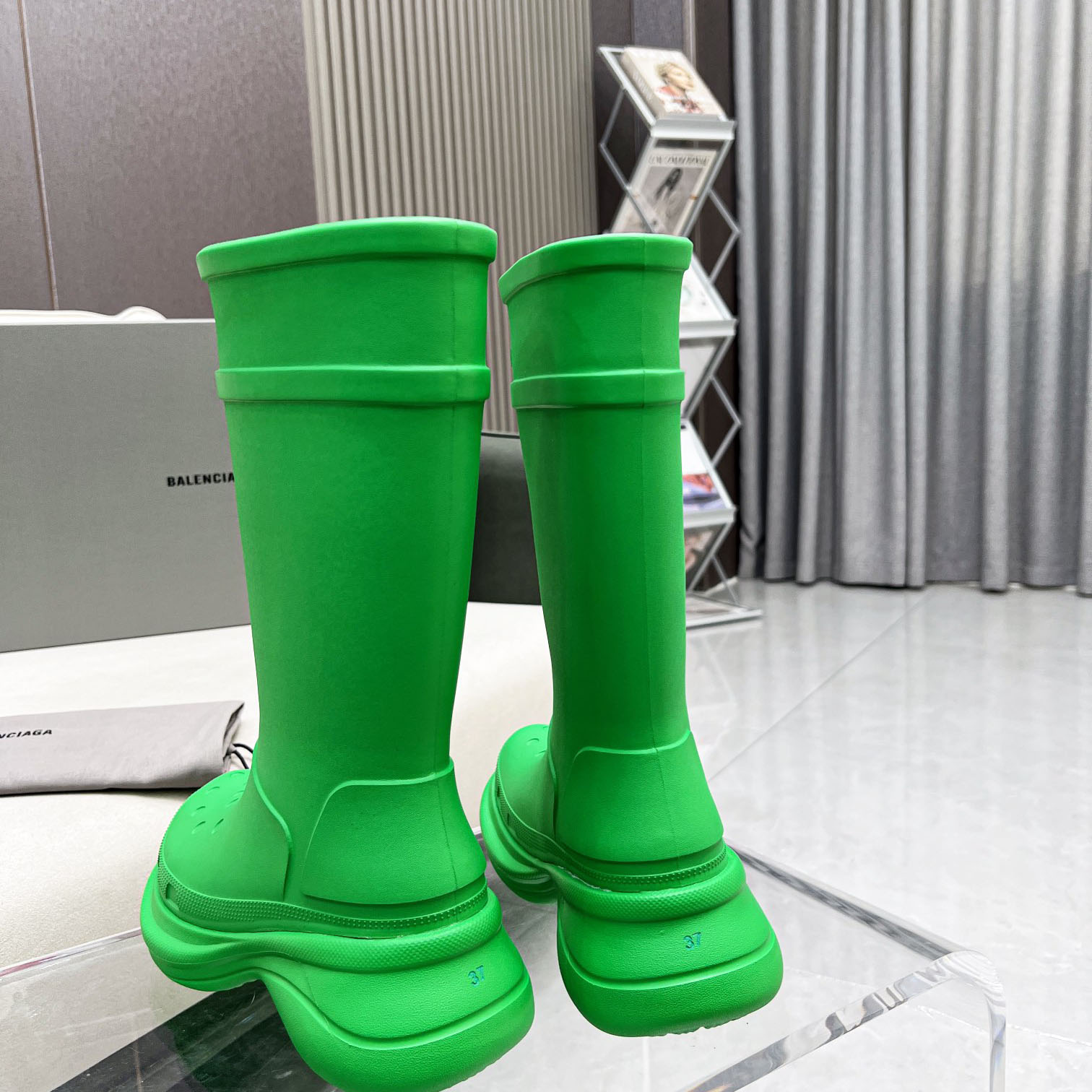 Balenciaga Crocs™ Boot In Rubber - DesignerGu