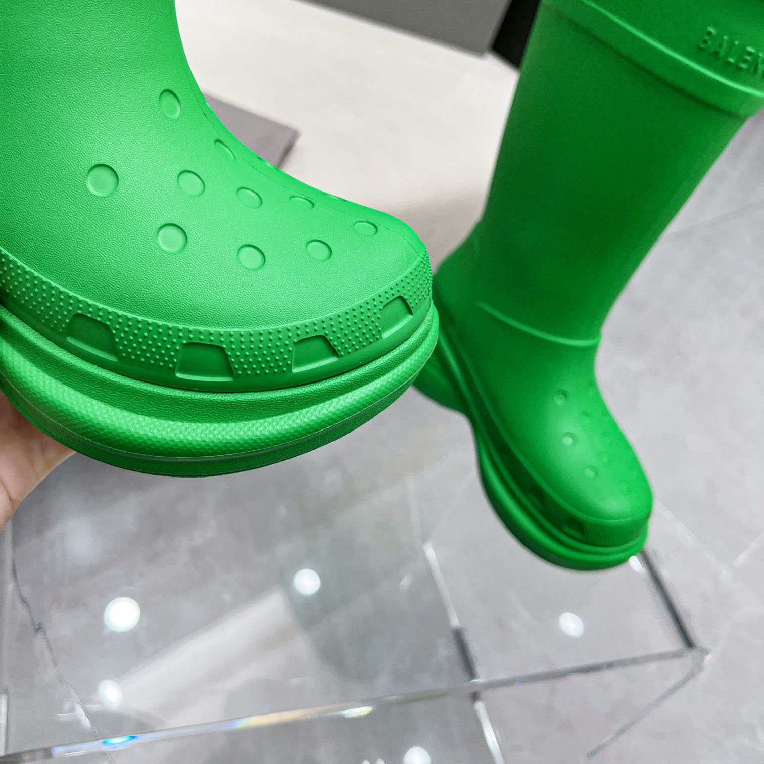 Balenciaga Crocs™ Boot In Rubber - DesignerGu