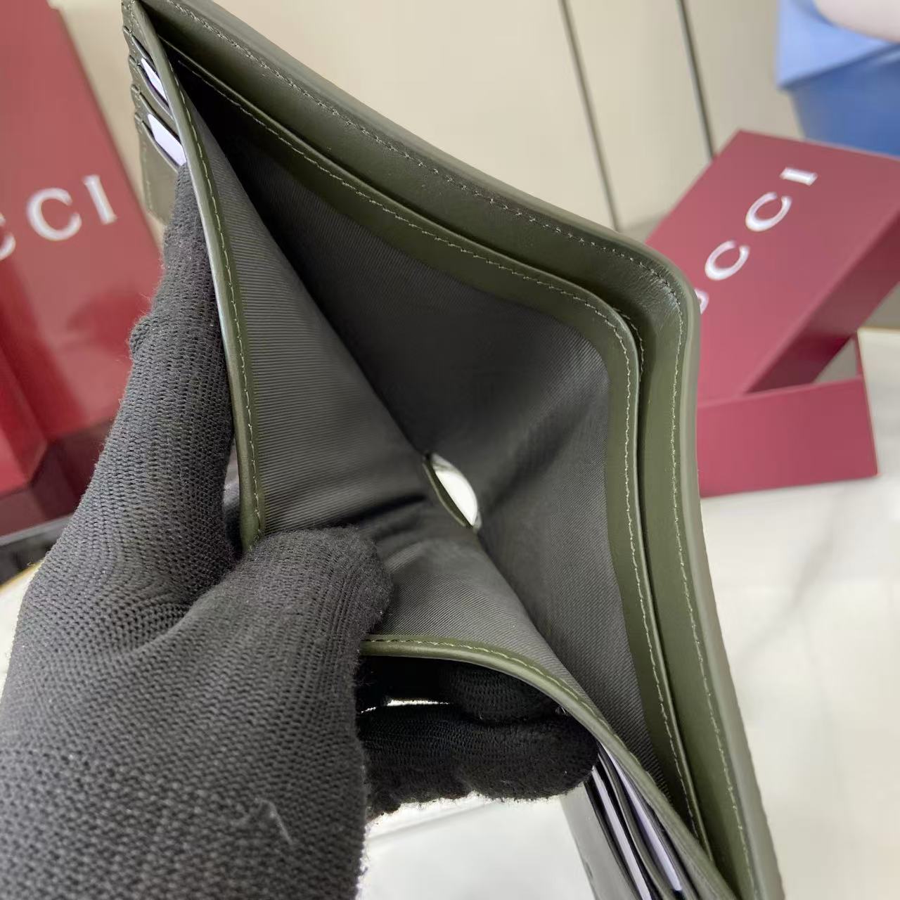 Gucci GG Monogram Bi-fold Wallet - DesignerGu