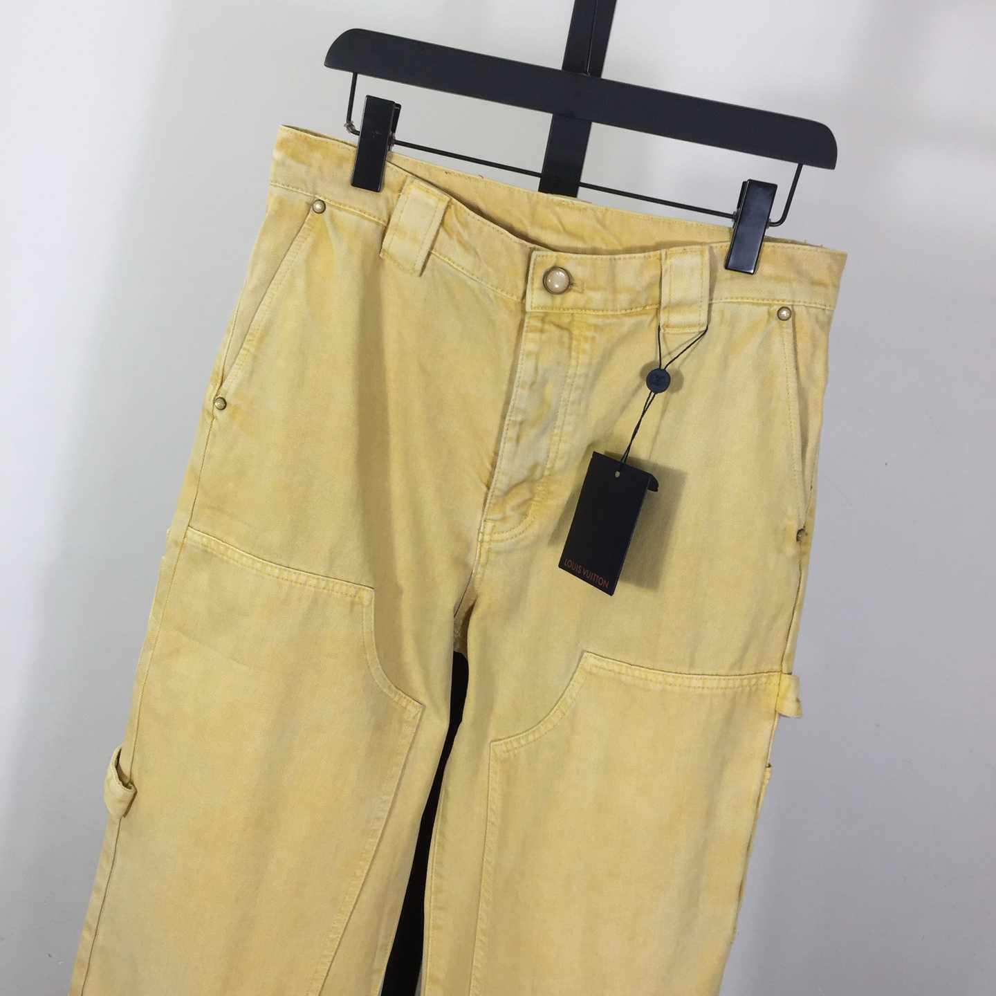 Louis Vuitton Garment-Dyed Denim Carpenter Pants   1AHVCG - DesignerGu