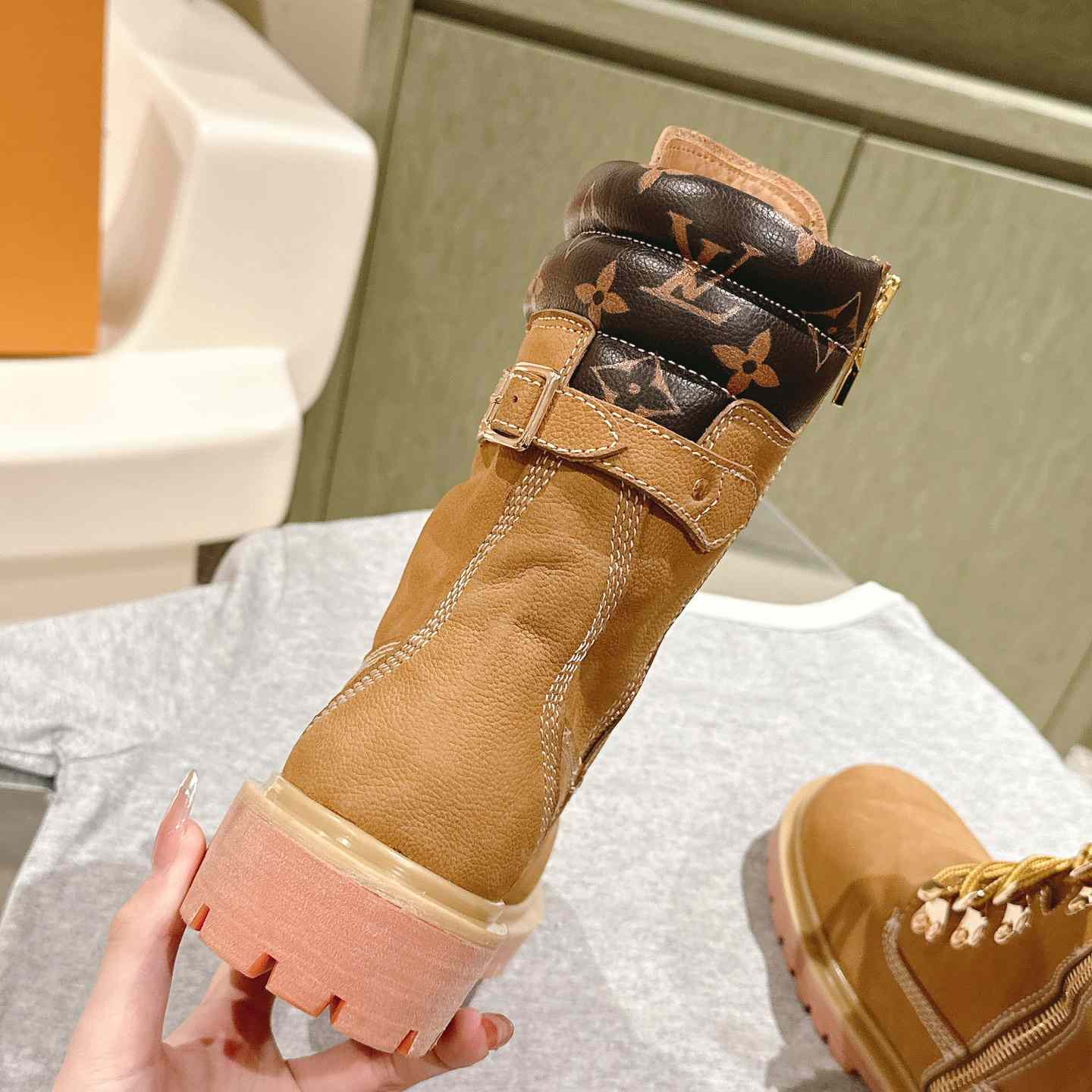 Louis Vuitton LV x Timberland Ranger Boots - DesignerGu