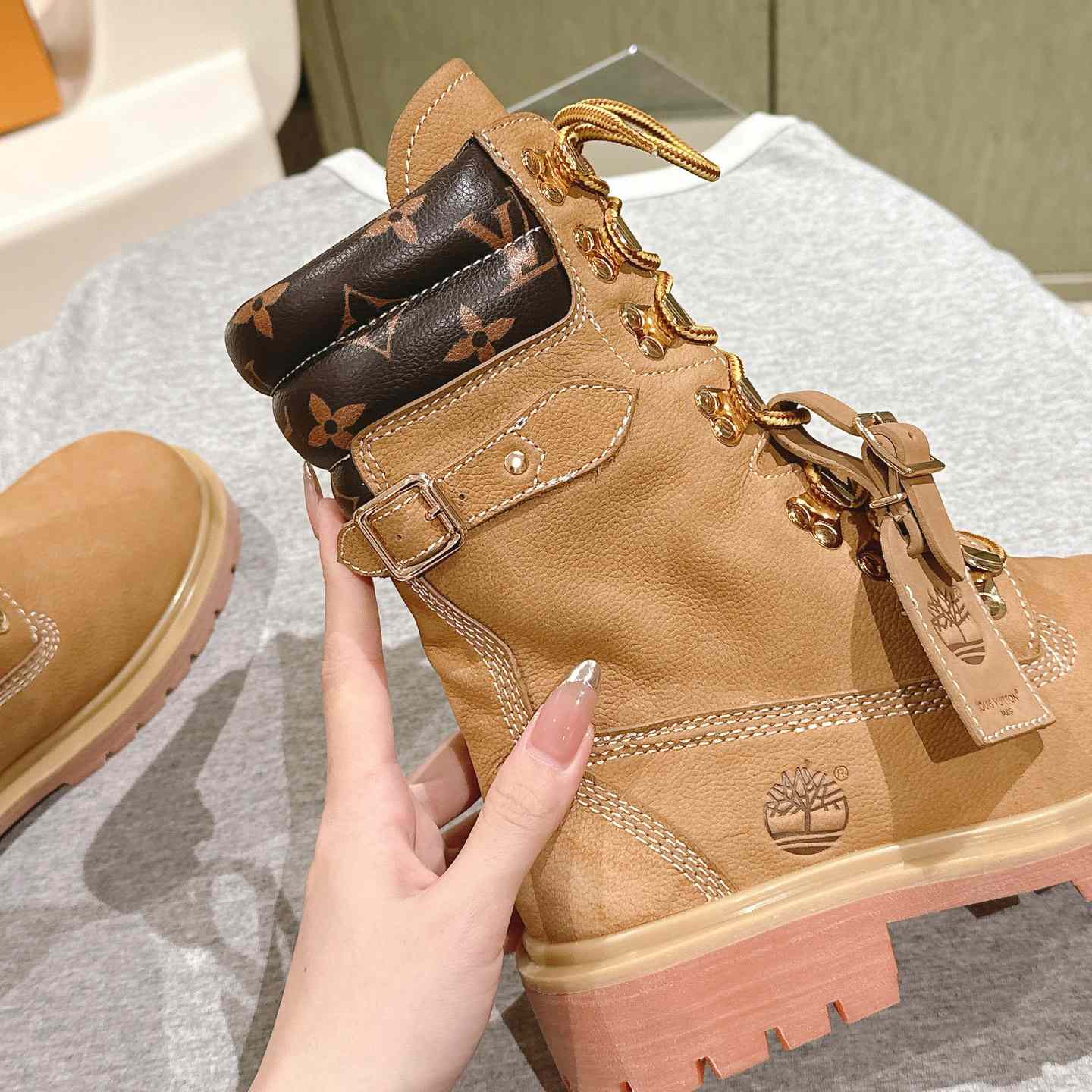 Louis Vuitton LV x Timberland Ranger Boots - DesignerGu